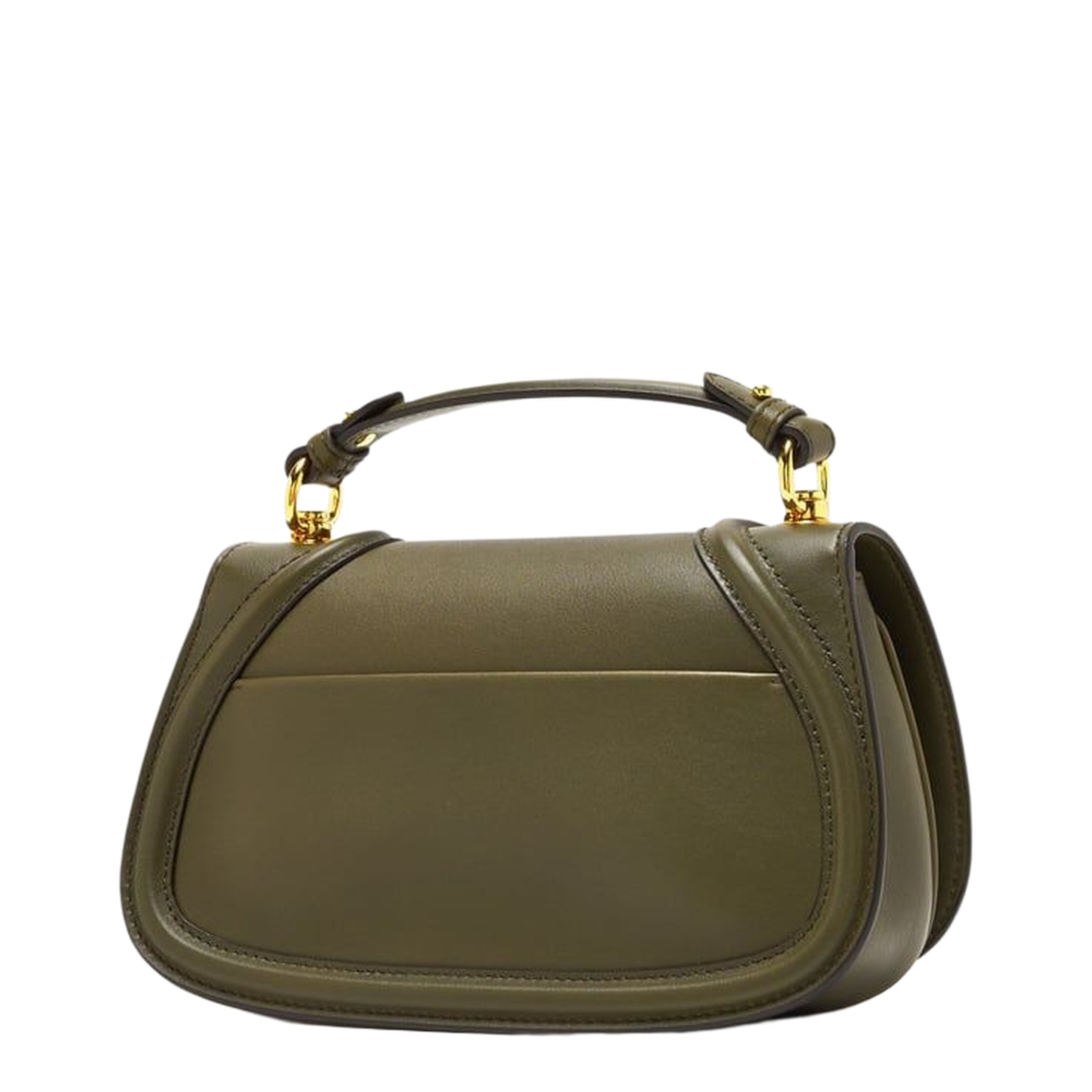 Blondie Medium Top Handle Bag in Forest Green Leather