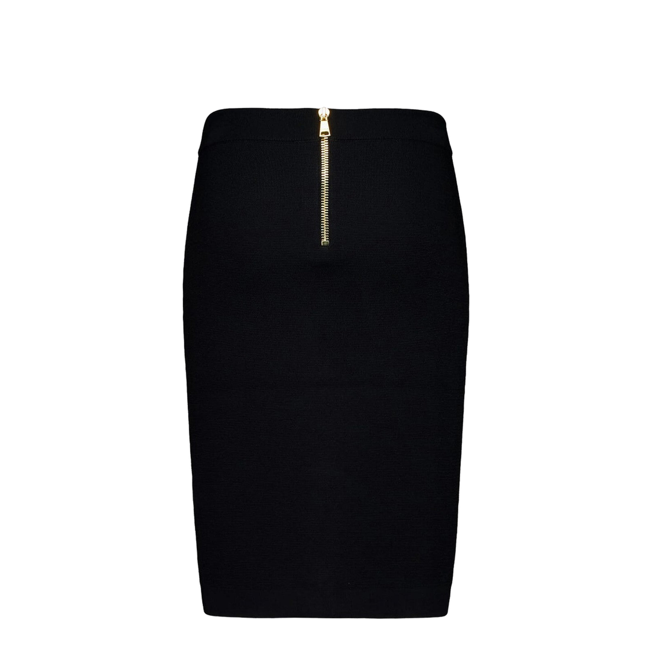 Black Tweed Pencil Skirt
