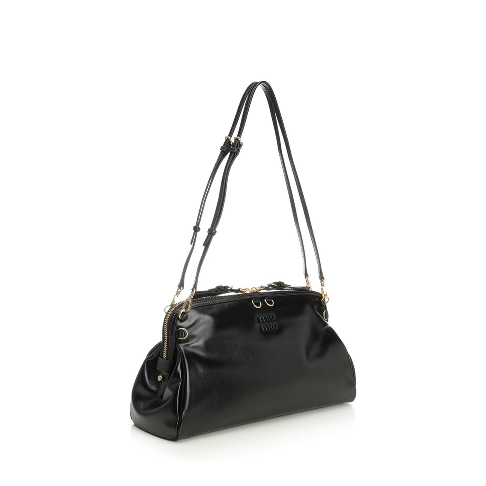 Black Leather Shoulder Bag