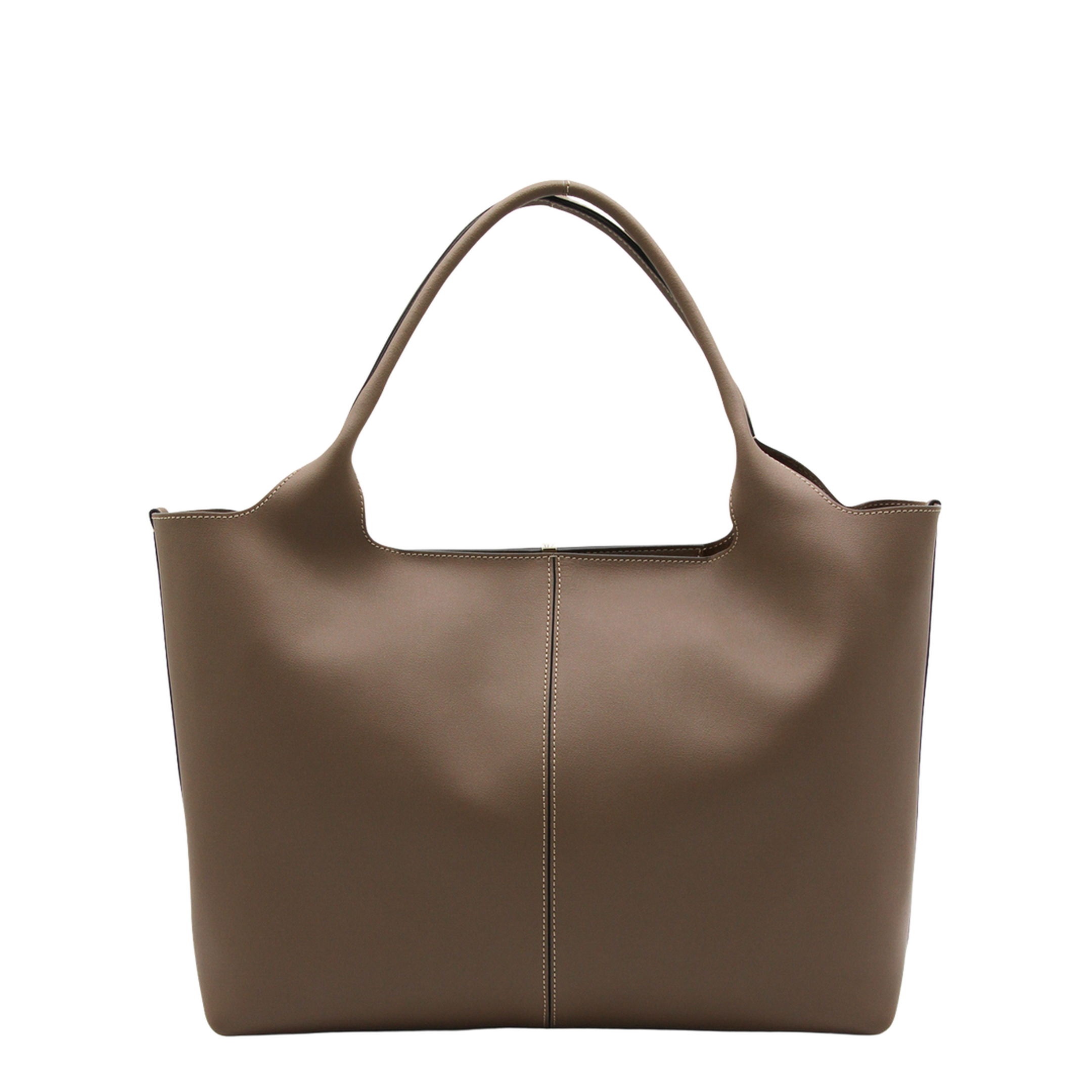 Shopping Bag in Leather Medium-Small