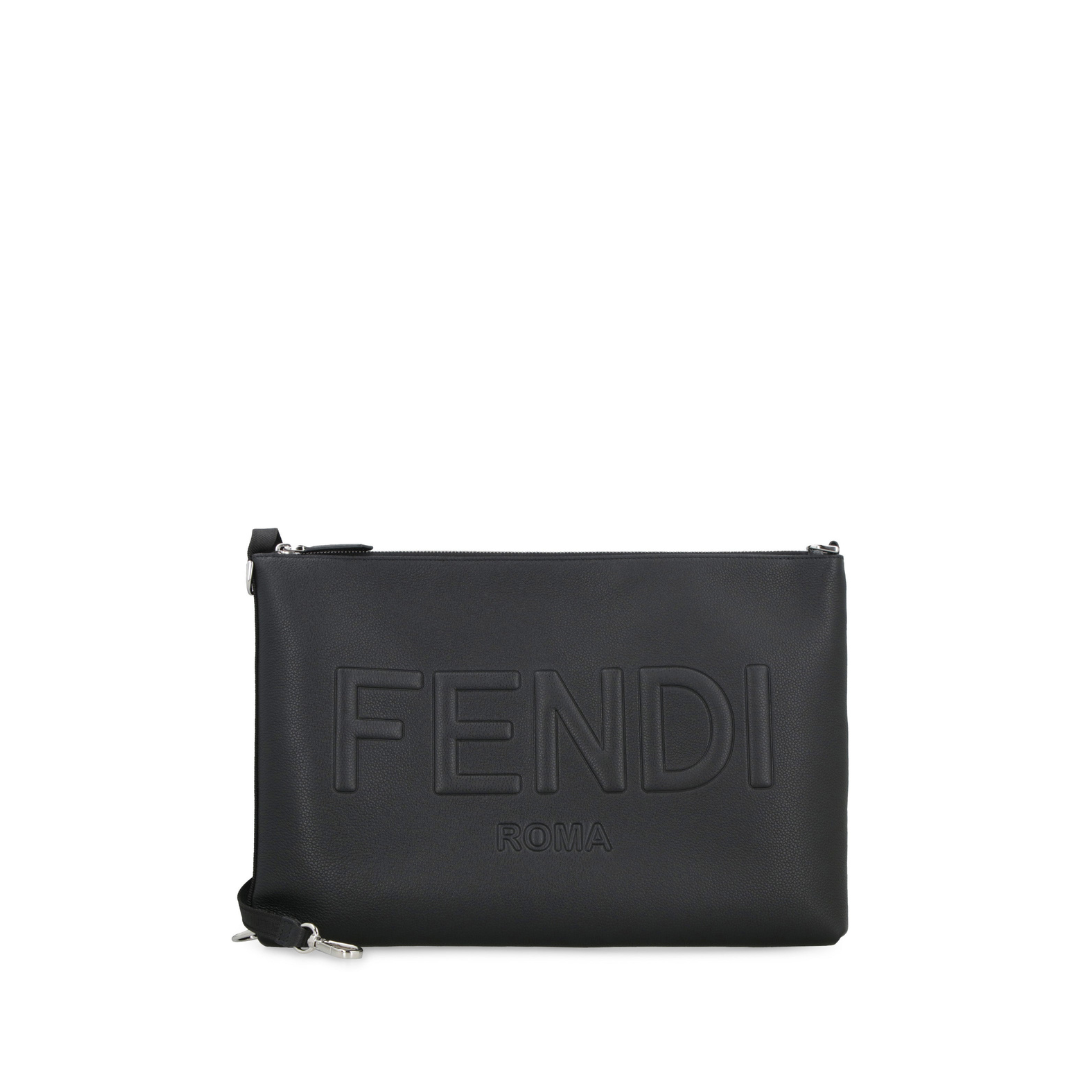 Roma
Black Leather Clutch