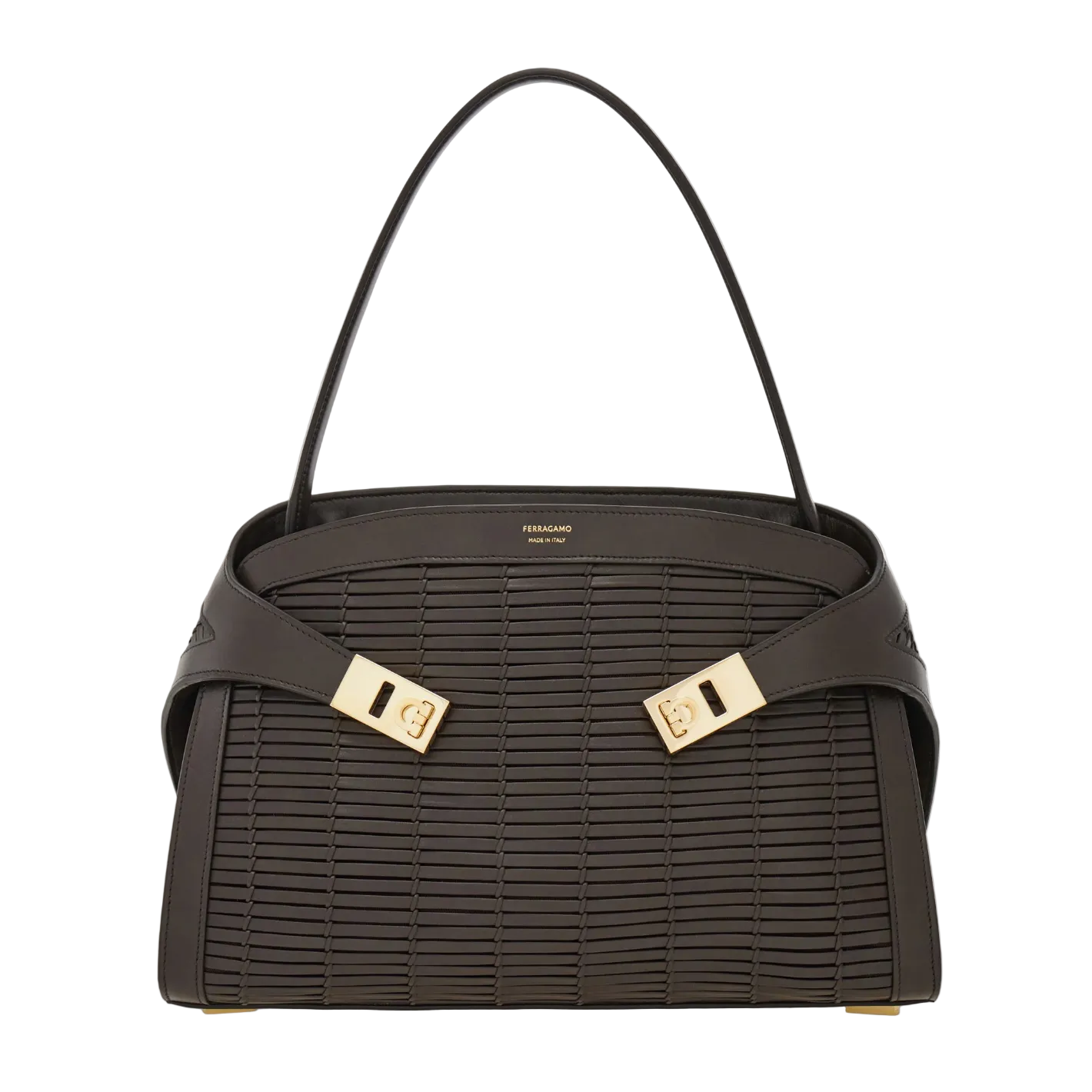 Hug Soft Medium Calfskin Tote Bag - Moro (Dark Brown)
