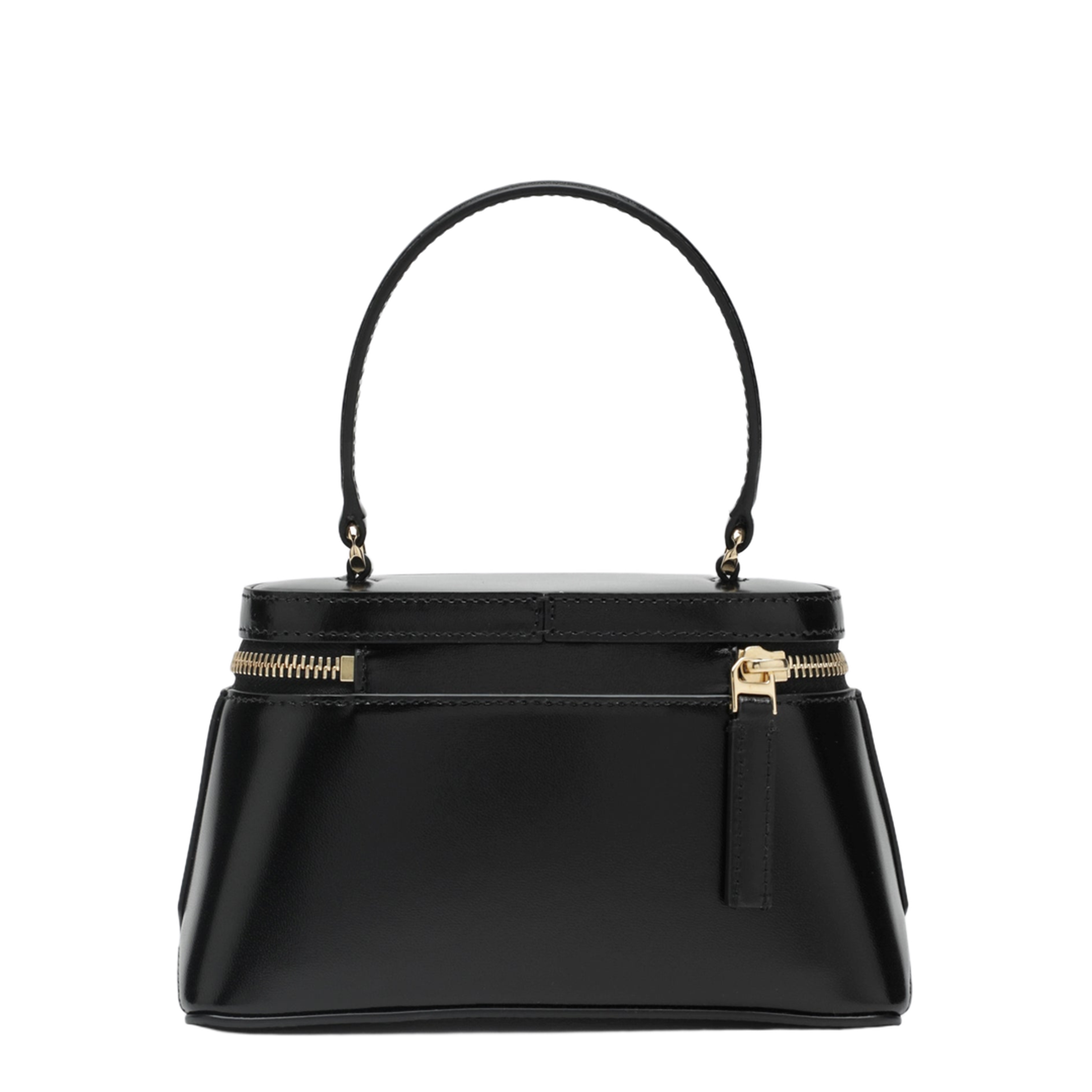 Antigona Calfskin Vanity Bag in Box Leather with Chain - Black