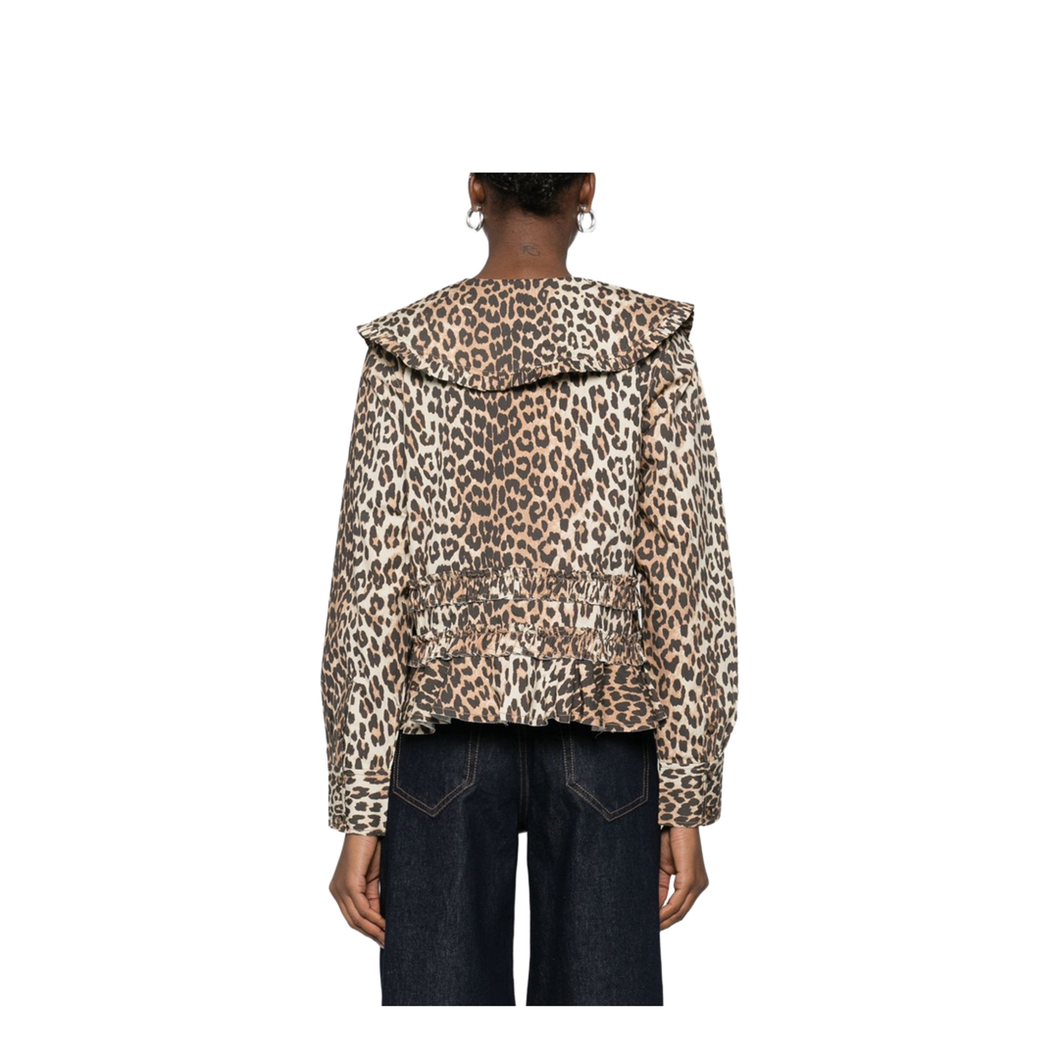 Shirt with Wide Collar