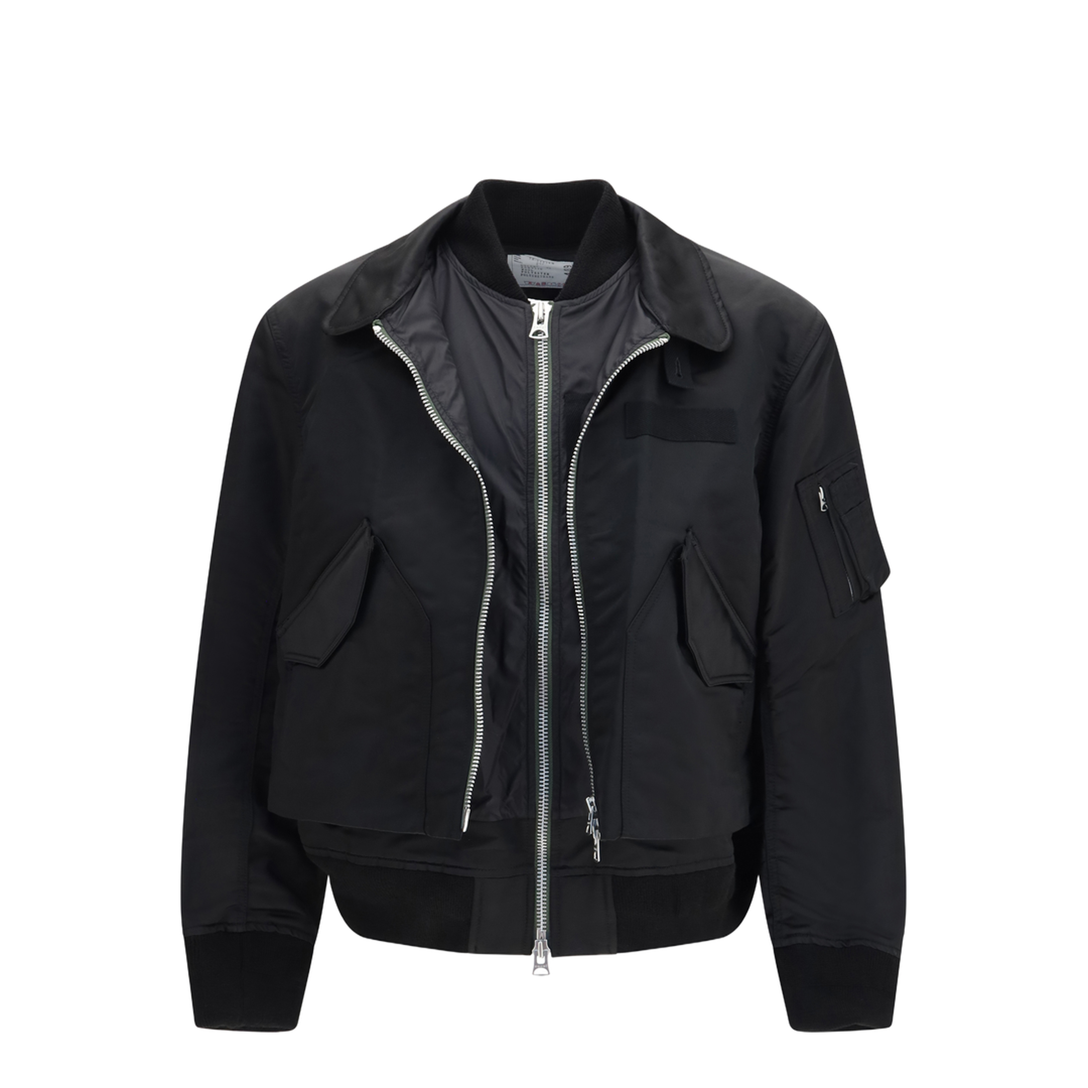 MAYFEYR - Sacai - Cotton Chino And Nylon Twill Double Jacket - 2604039M