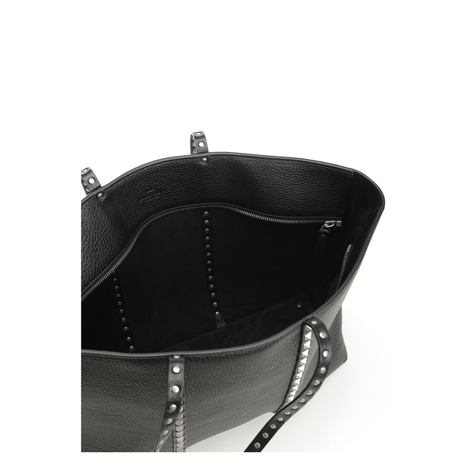 Rockstud Leather Tote Bag