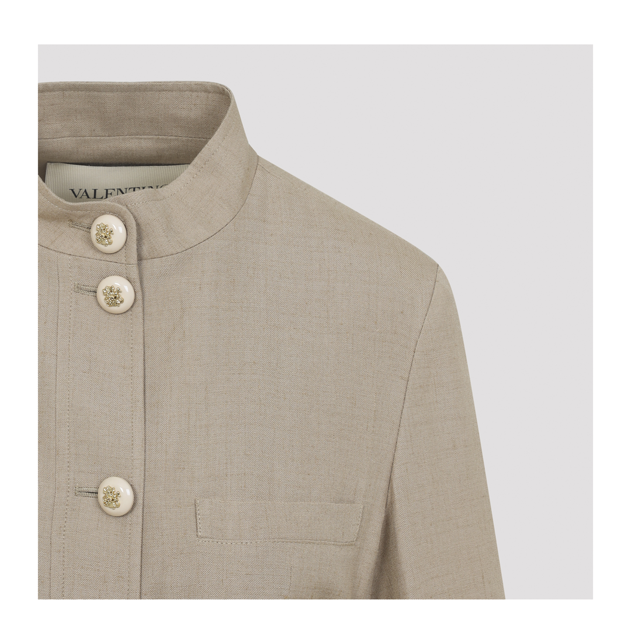 MAYFEYR - Valentino - Caban Embroidered Logo Vg Jacket - 8B3CJ3T69EK