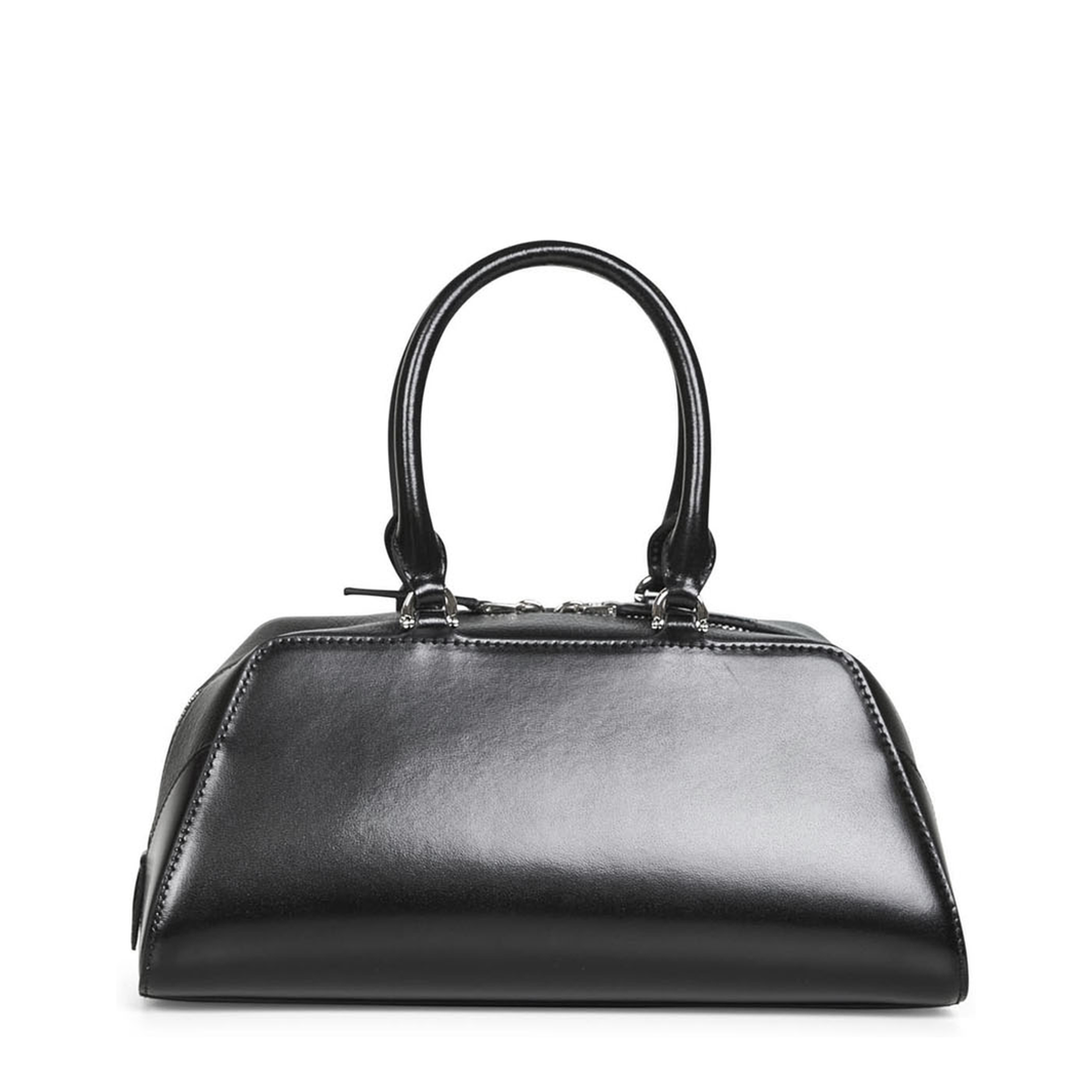 Small Antigona East-West Bag in Box Leather