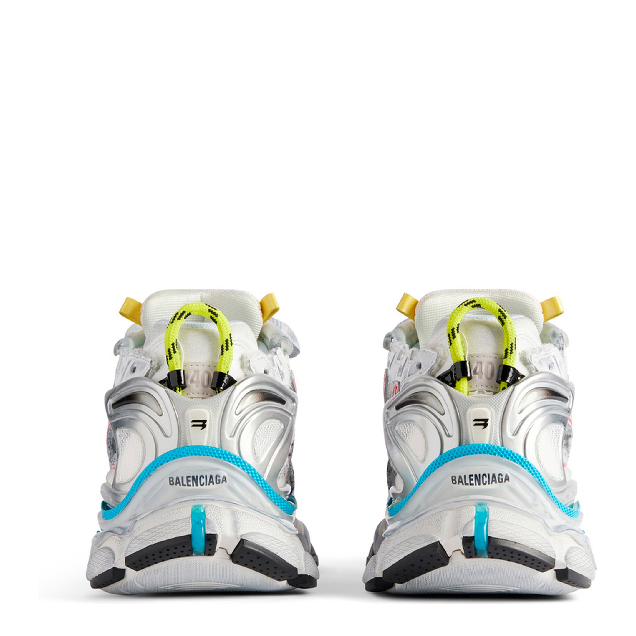 MAYFEYR - Balenciaga - Mesh And Nylon Multicolor Worn-Out Effect Runner Sneakers - 772767W3RBW