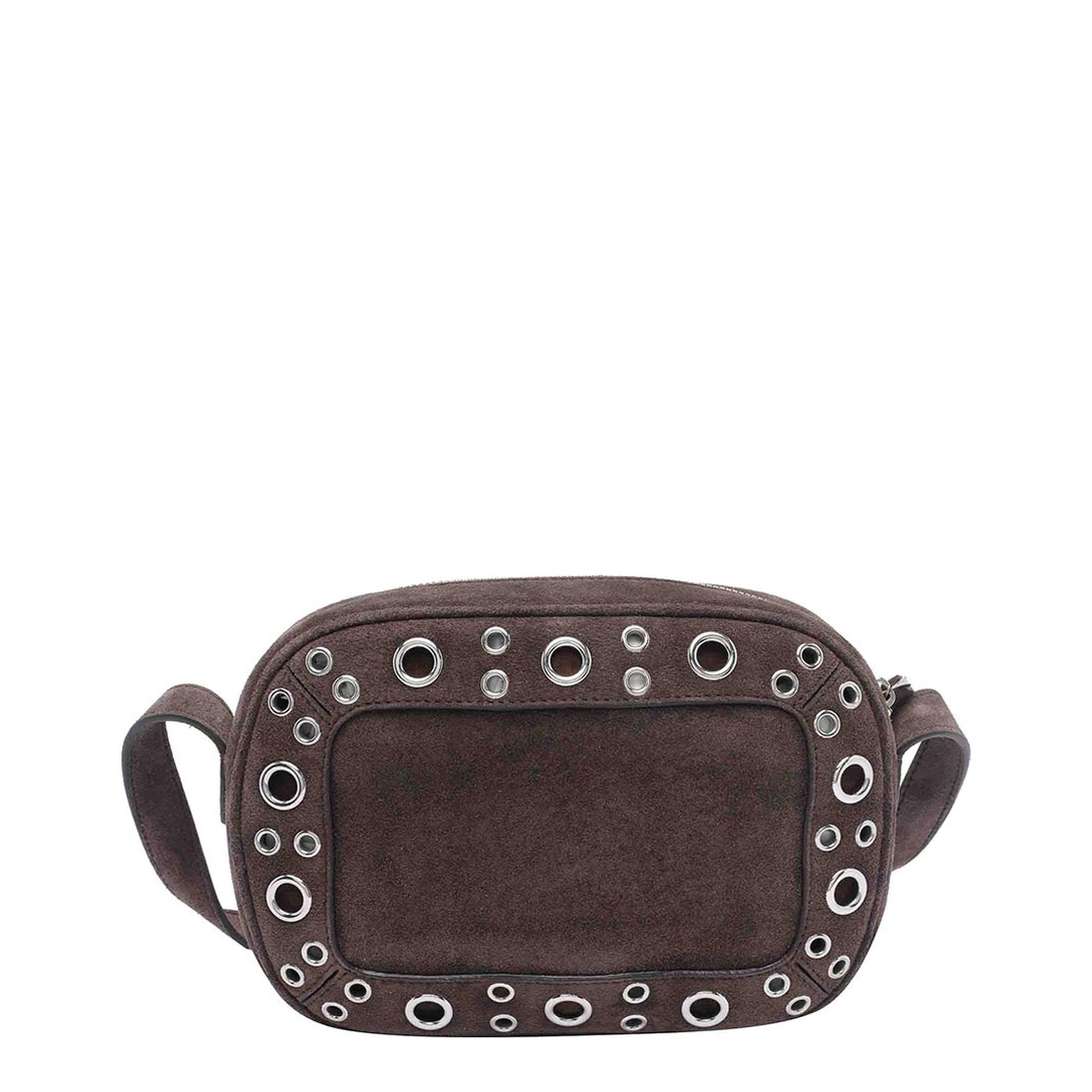 Brown Suede Nellcote Crossbody Bag