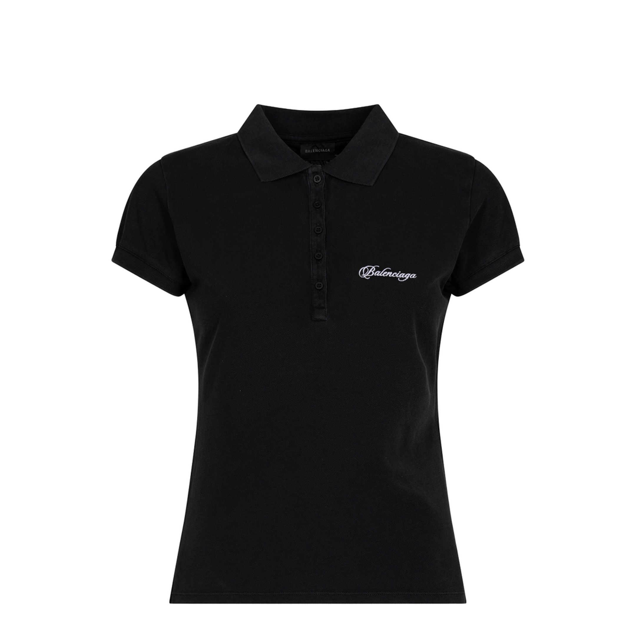 MAYFEYR - Balenciaga - Fitted Polo With Logo Embroidery - 850360TTVM9