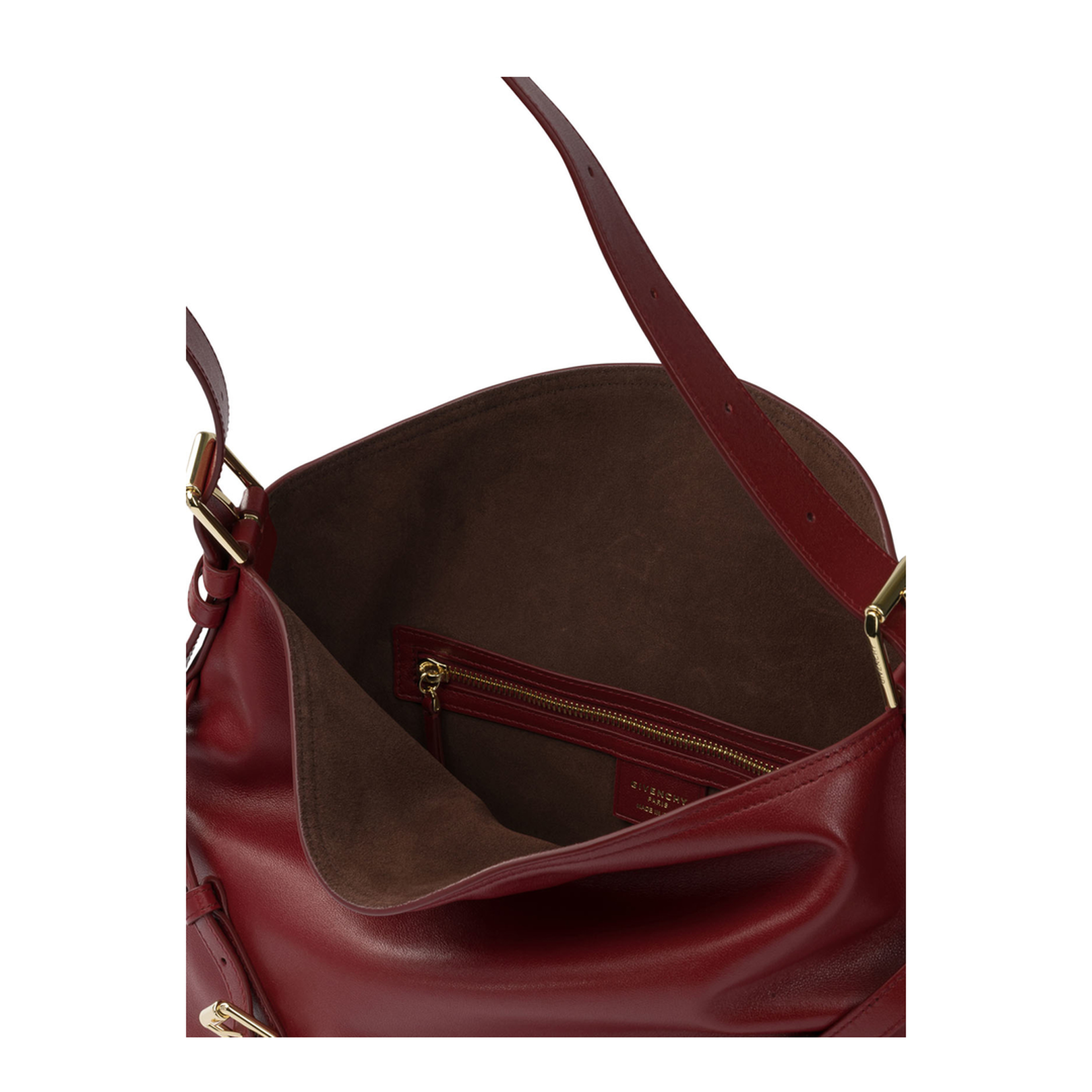 Medium Voyou Bag in Shiny Leather