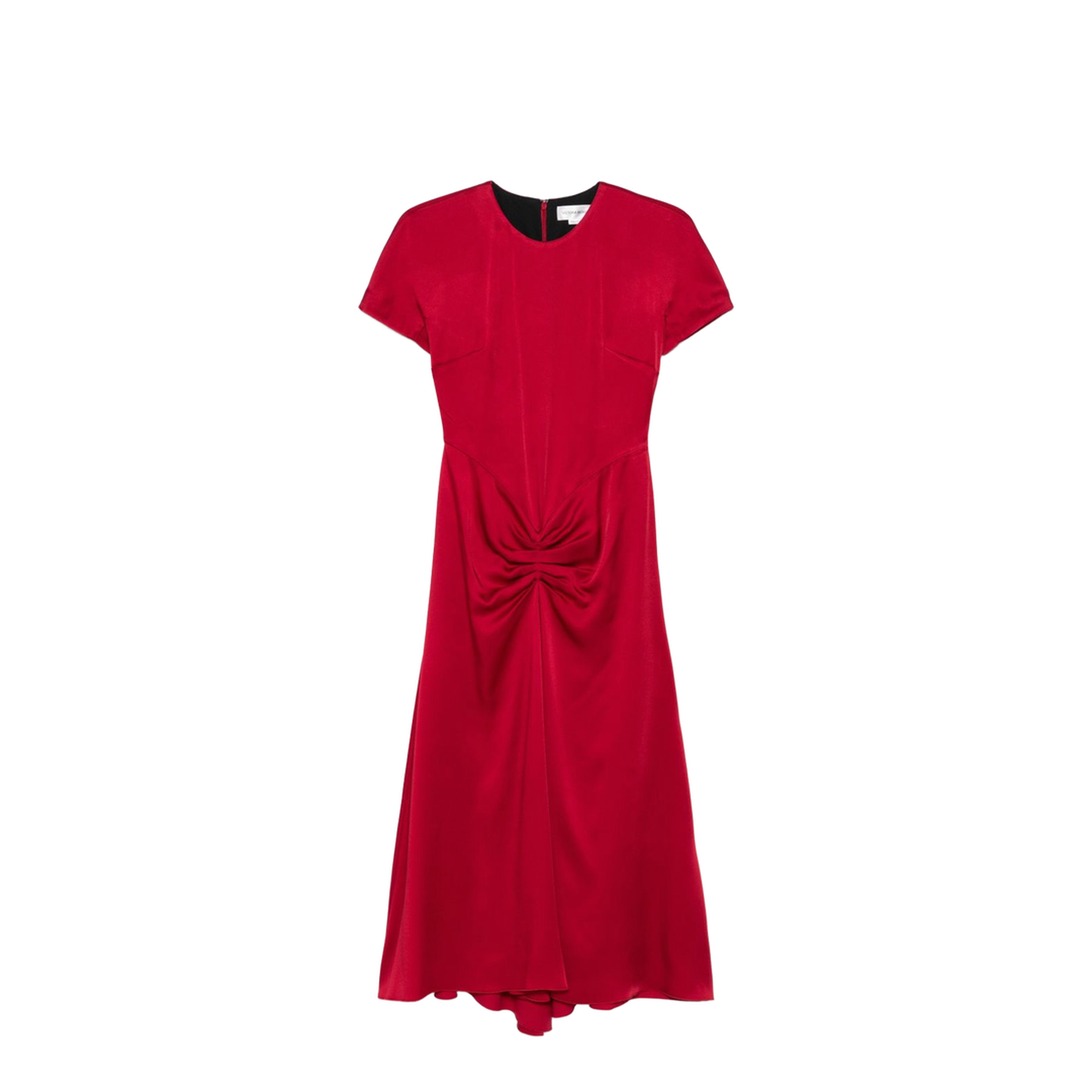 short satin dresses Red Satin Homecoming Dresses with Pockets Lace up Short Party Dress SD –  Viniodress