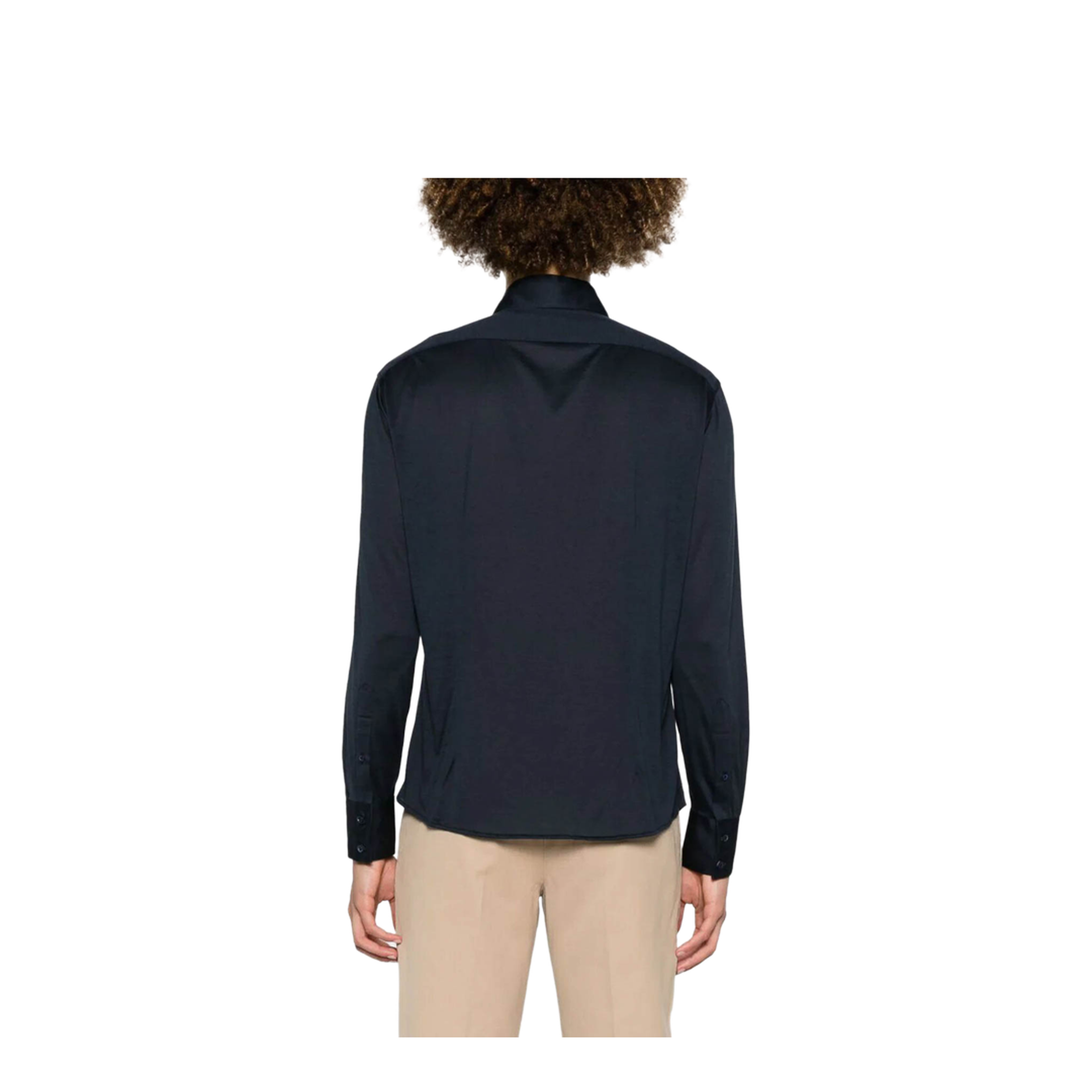 Men Camicia Di T-shirt Black