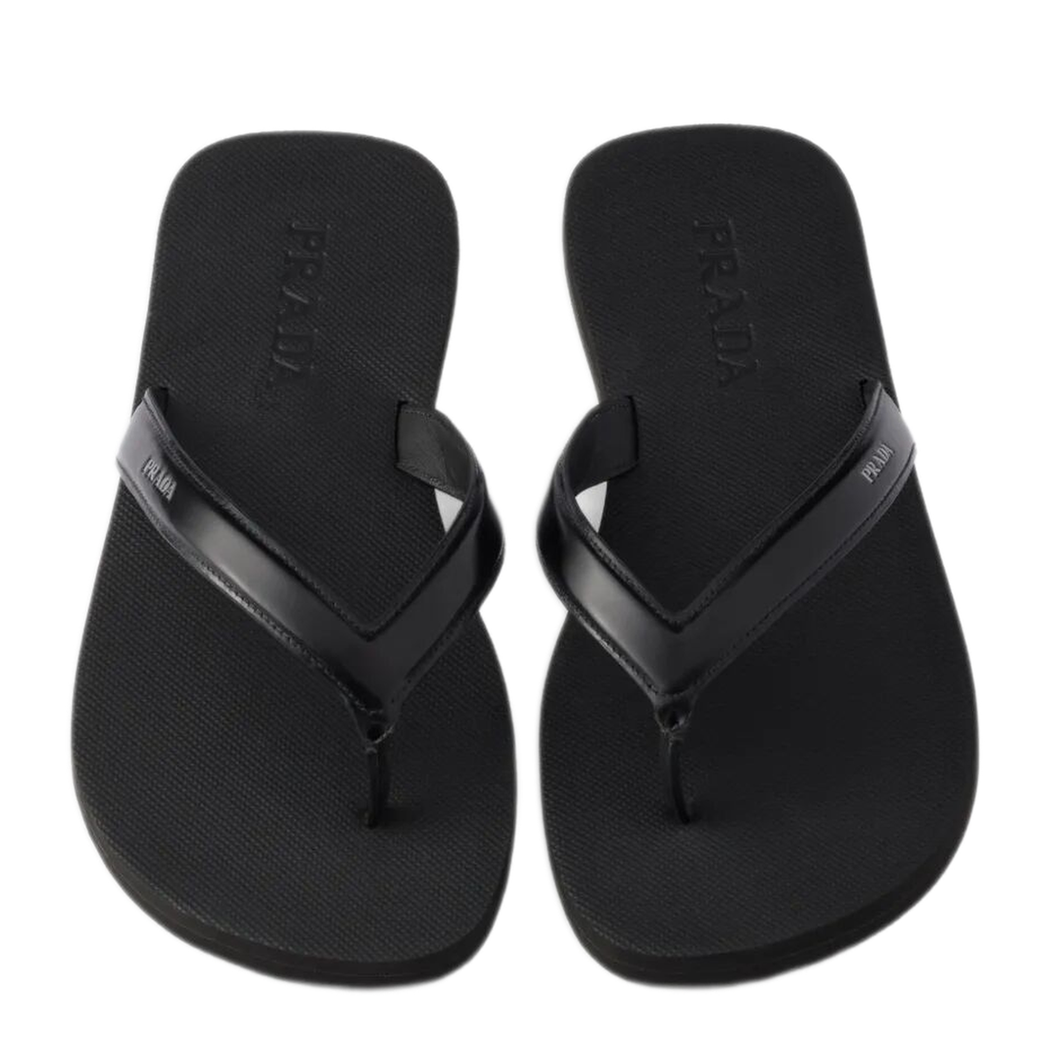 MAYFEYR - Prada - Brushed Leather Flip-Flops - 2Y3162FG001055F0002