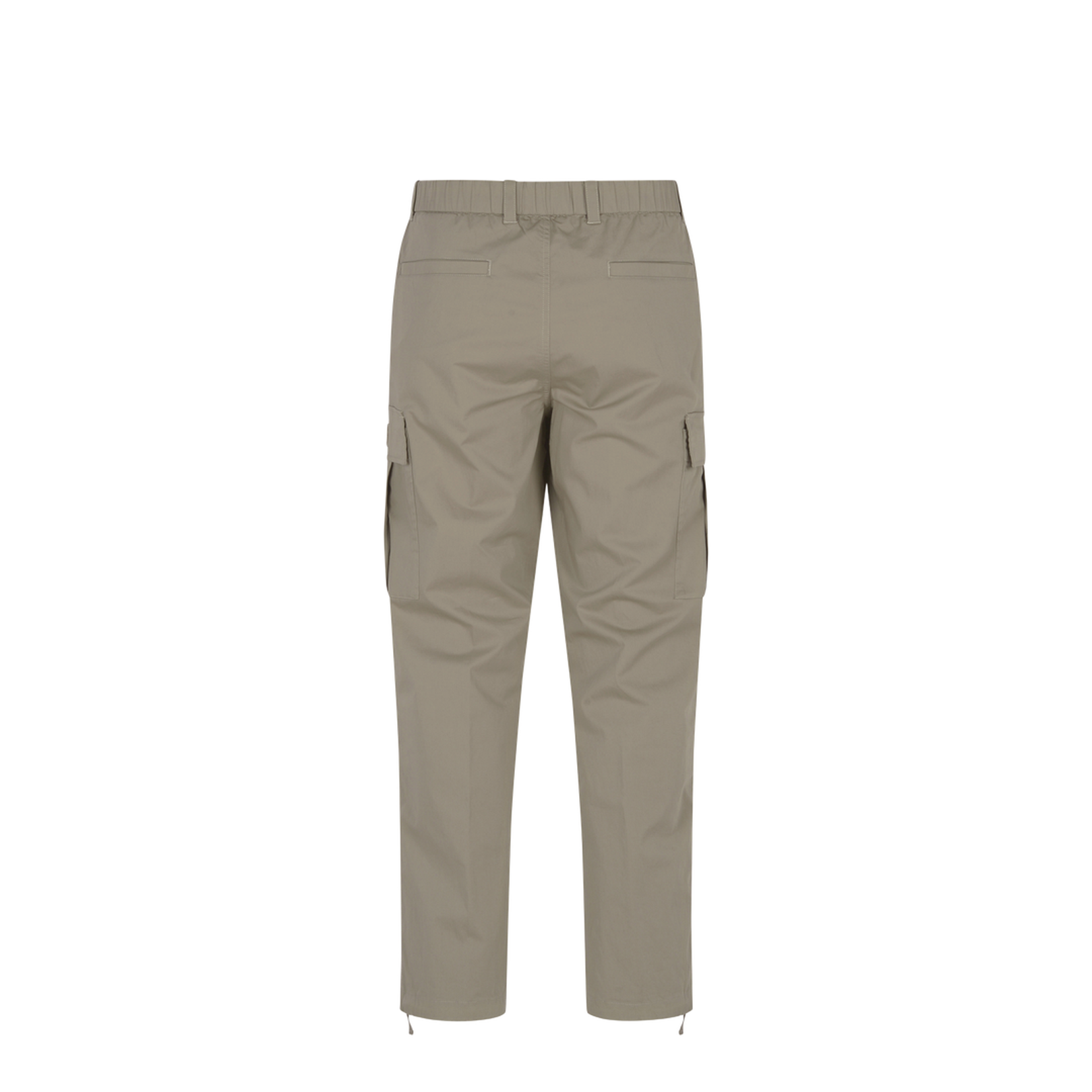 Cotton Gabardine Cargo Trousers