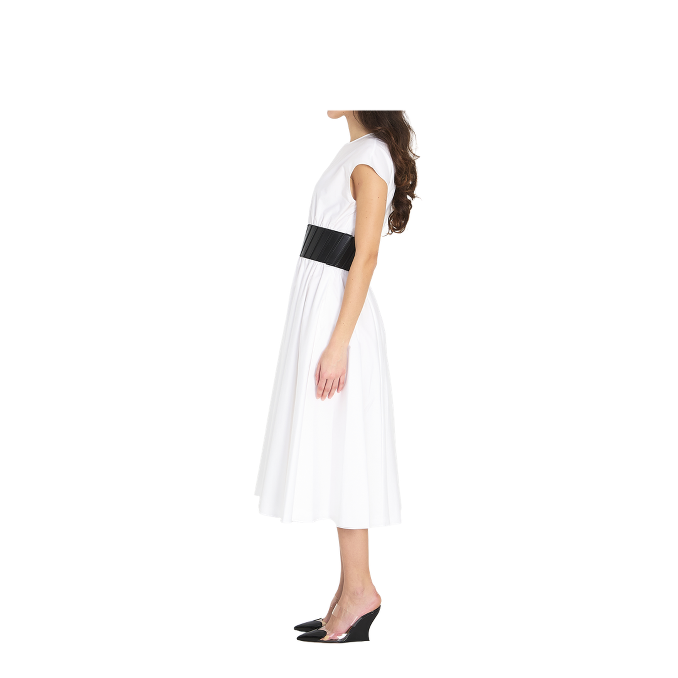 Midi Dress with Belt