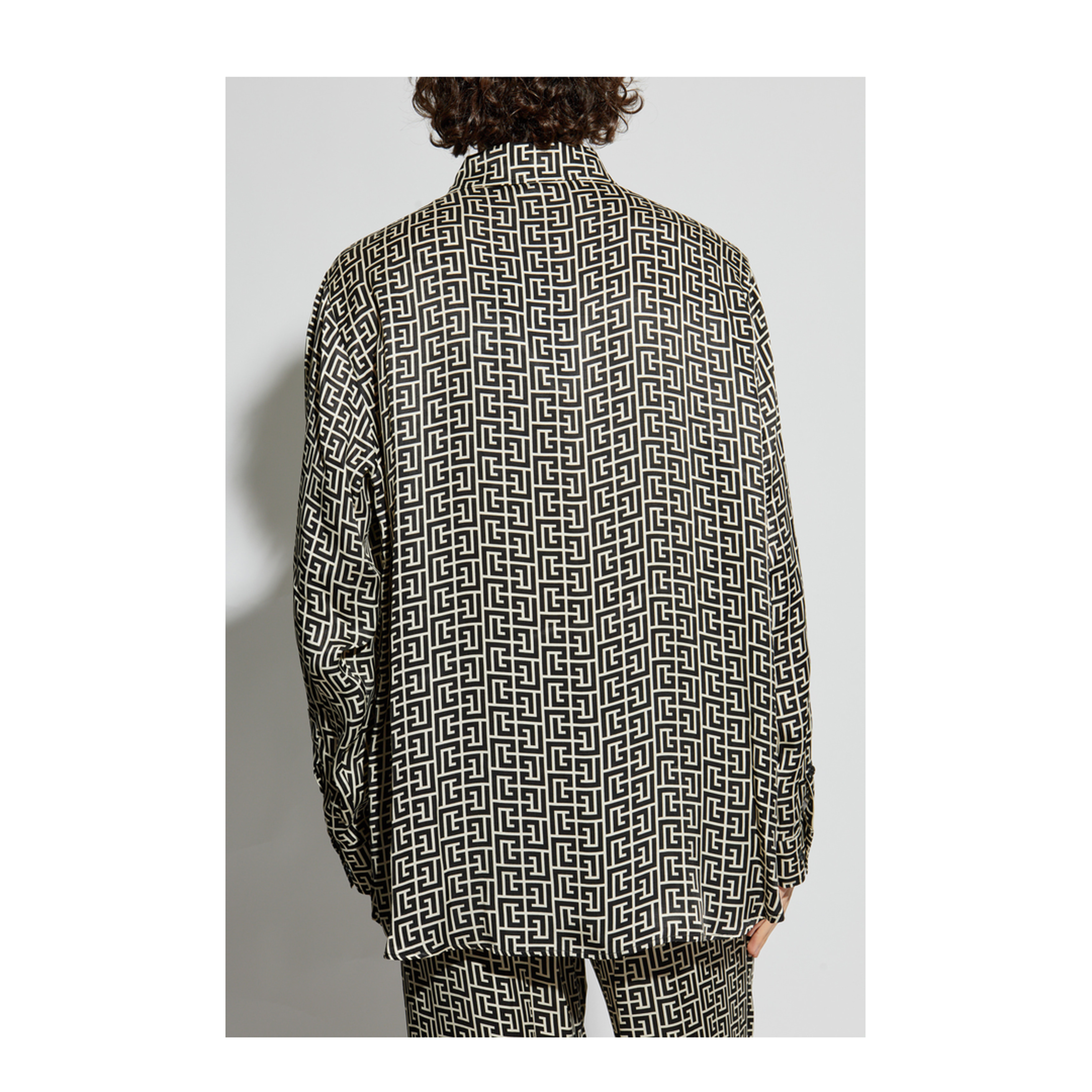 Monogrammed Flowing Shirt