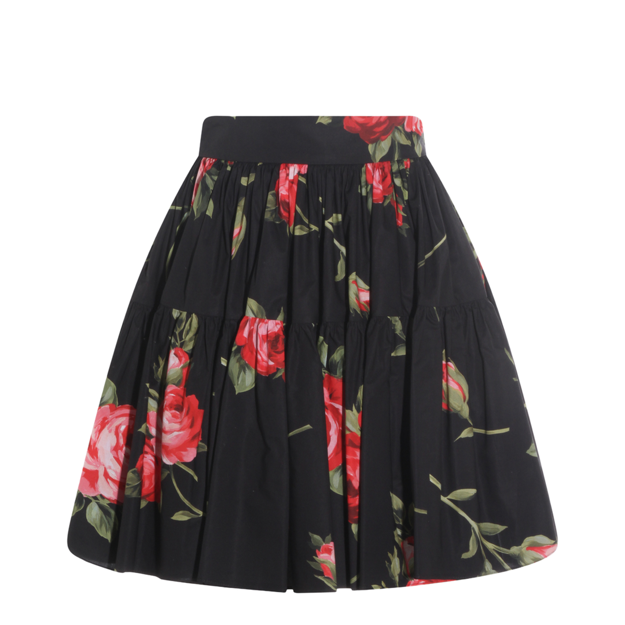 Miniskirt with Bouquet Print