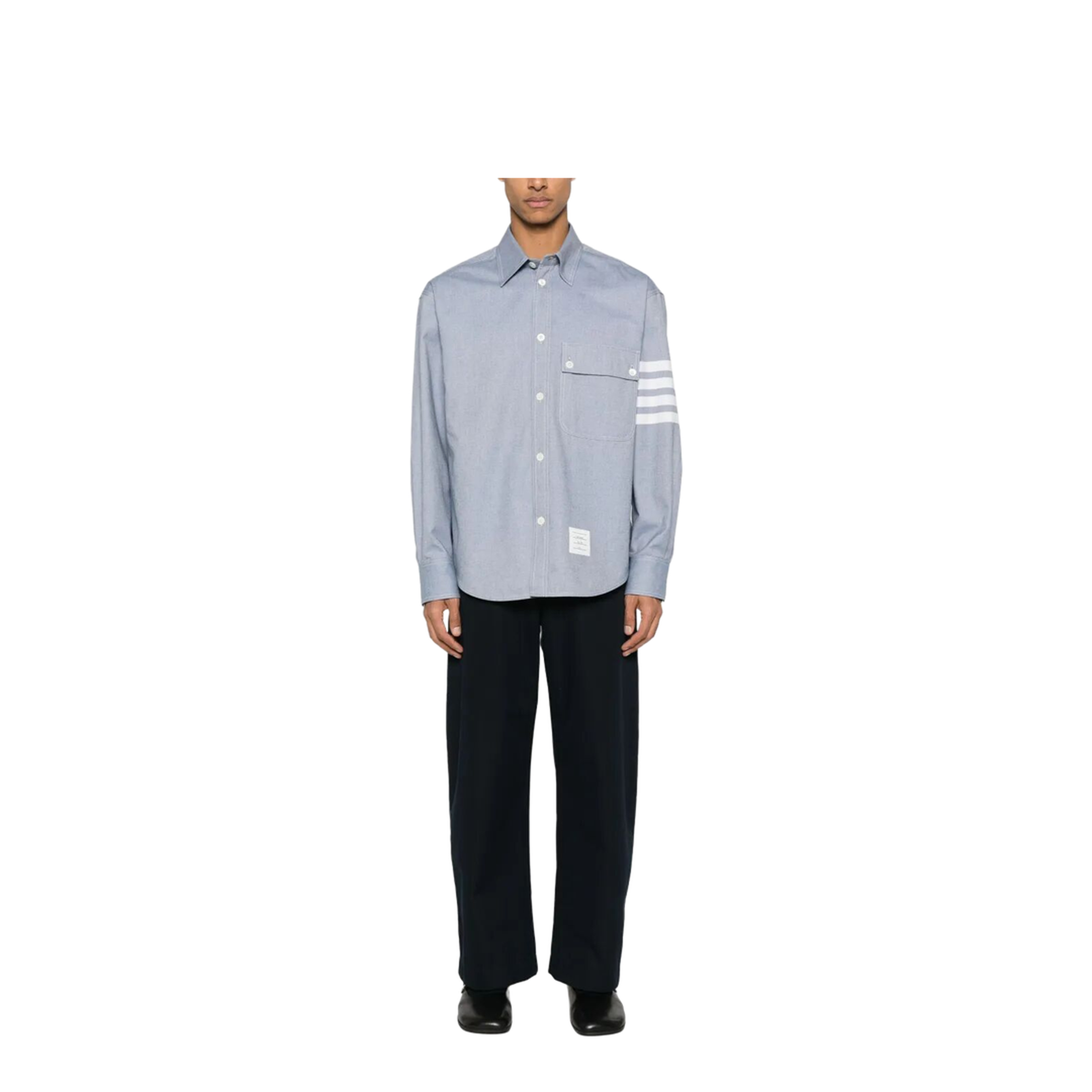 MAYFEYR - Thom Browne - Flannel 4-Bar Shirt - MWL420AF0325