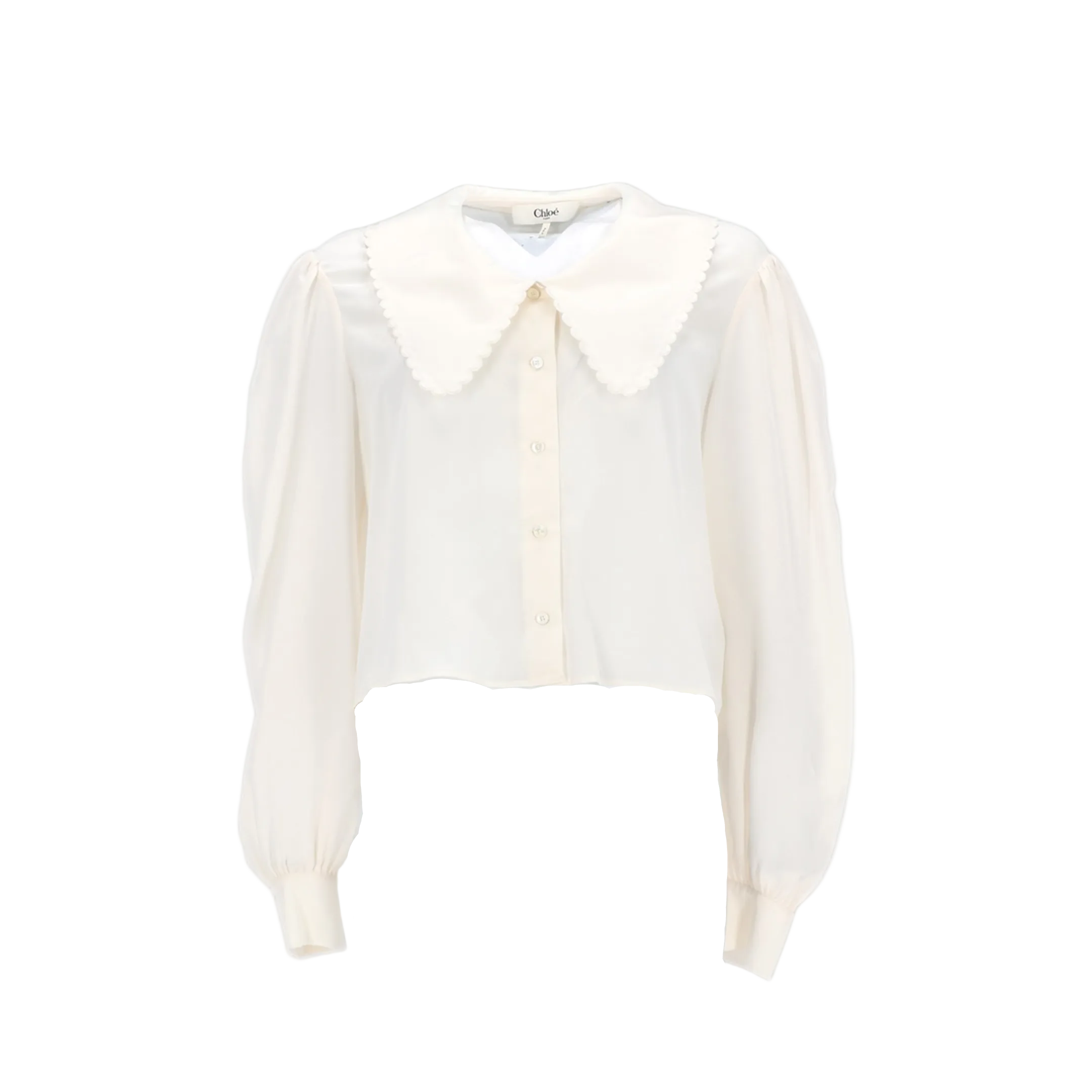 MAYFEYR - Chloè - Blouse With Puff Sleeves In Crêpe De Chine - 26AH109005107