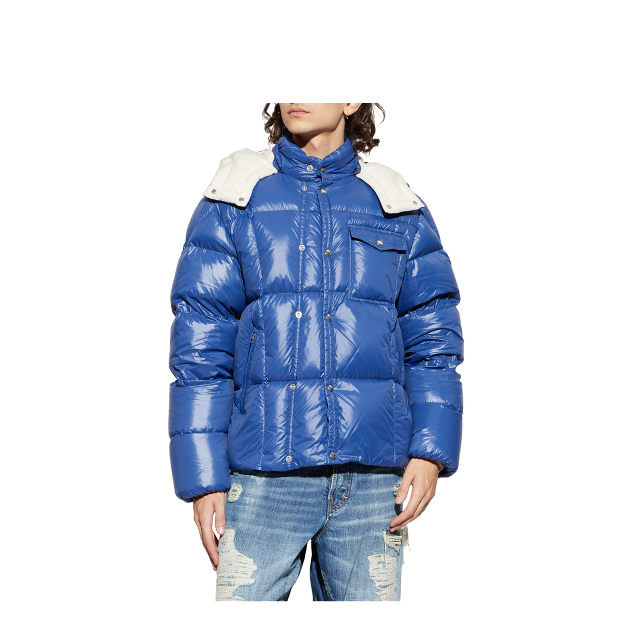 Serfanto Short Down Jacket Blue