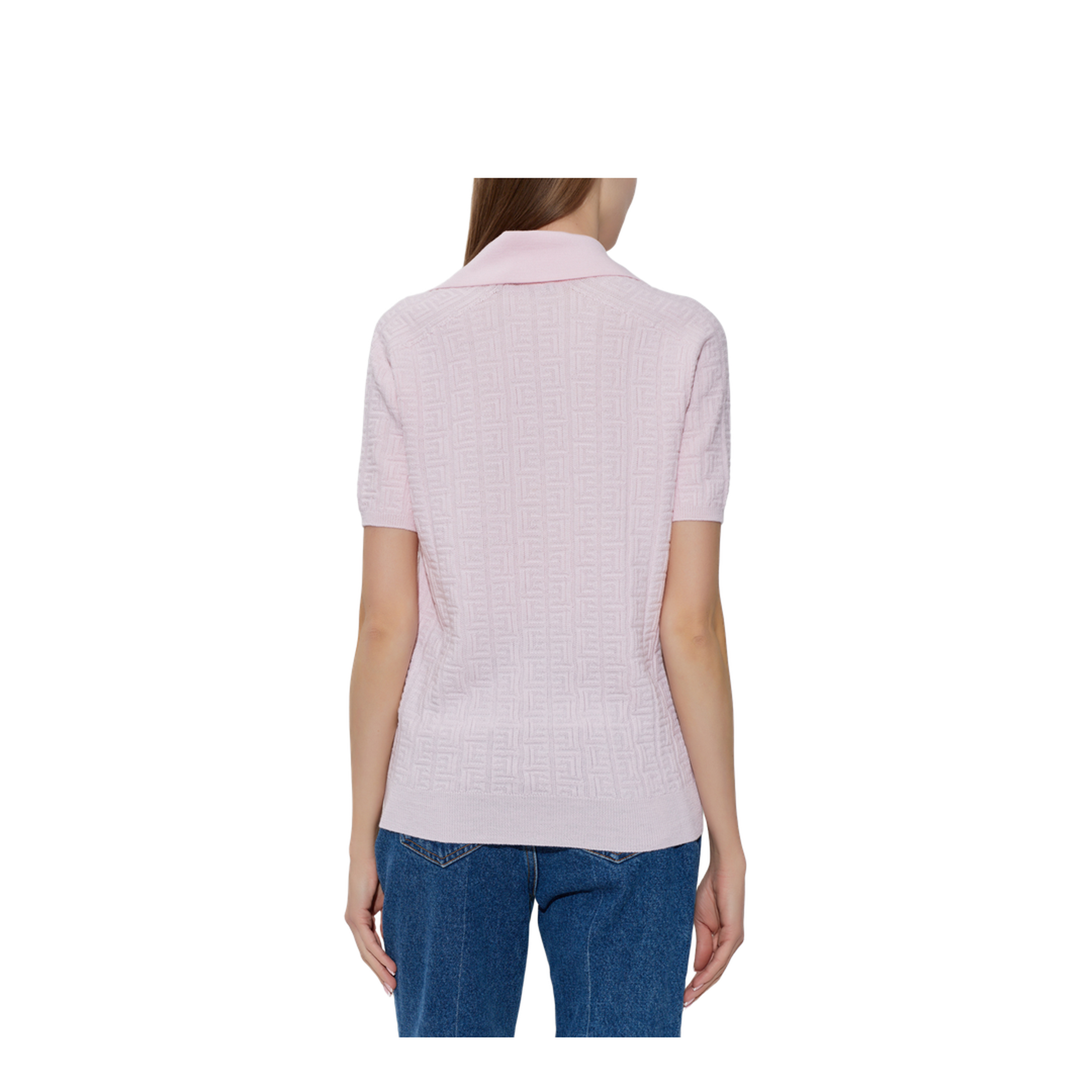 Monogram Knitted Polo Pink