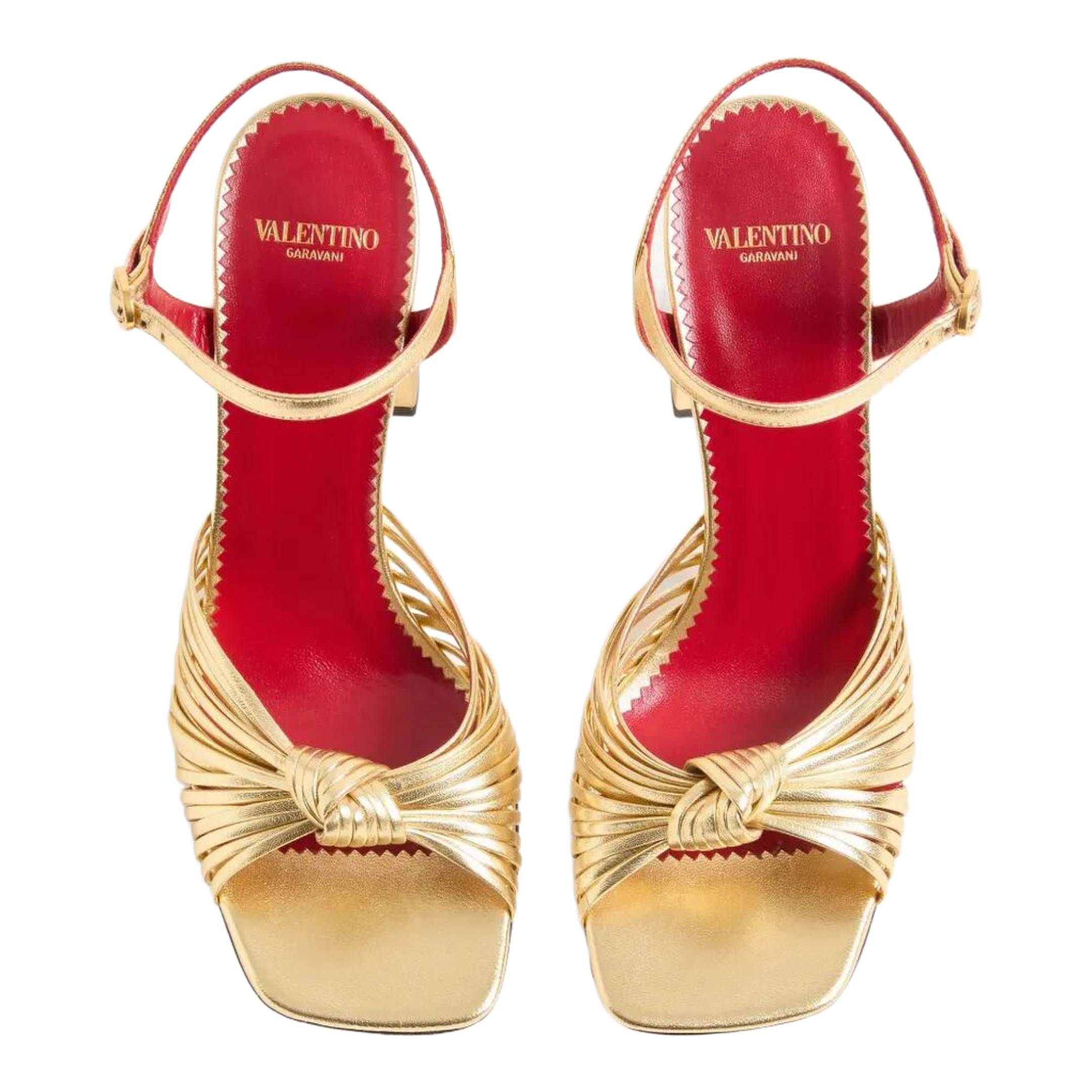 MAYFEYR - Valentino - Annet 90 Laminated Nappa Leather Sandals - WS0PJ6FLQ