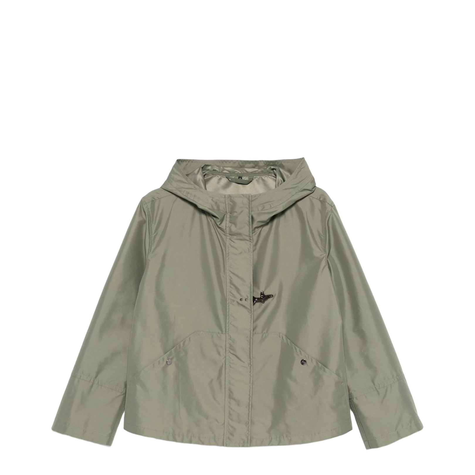 Short Parka Coat - Green