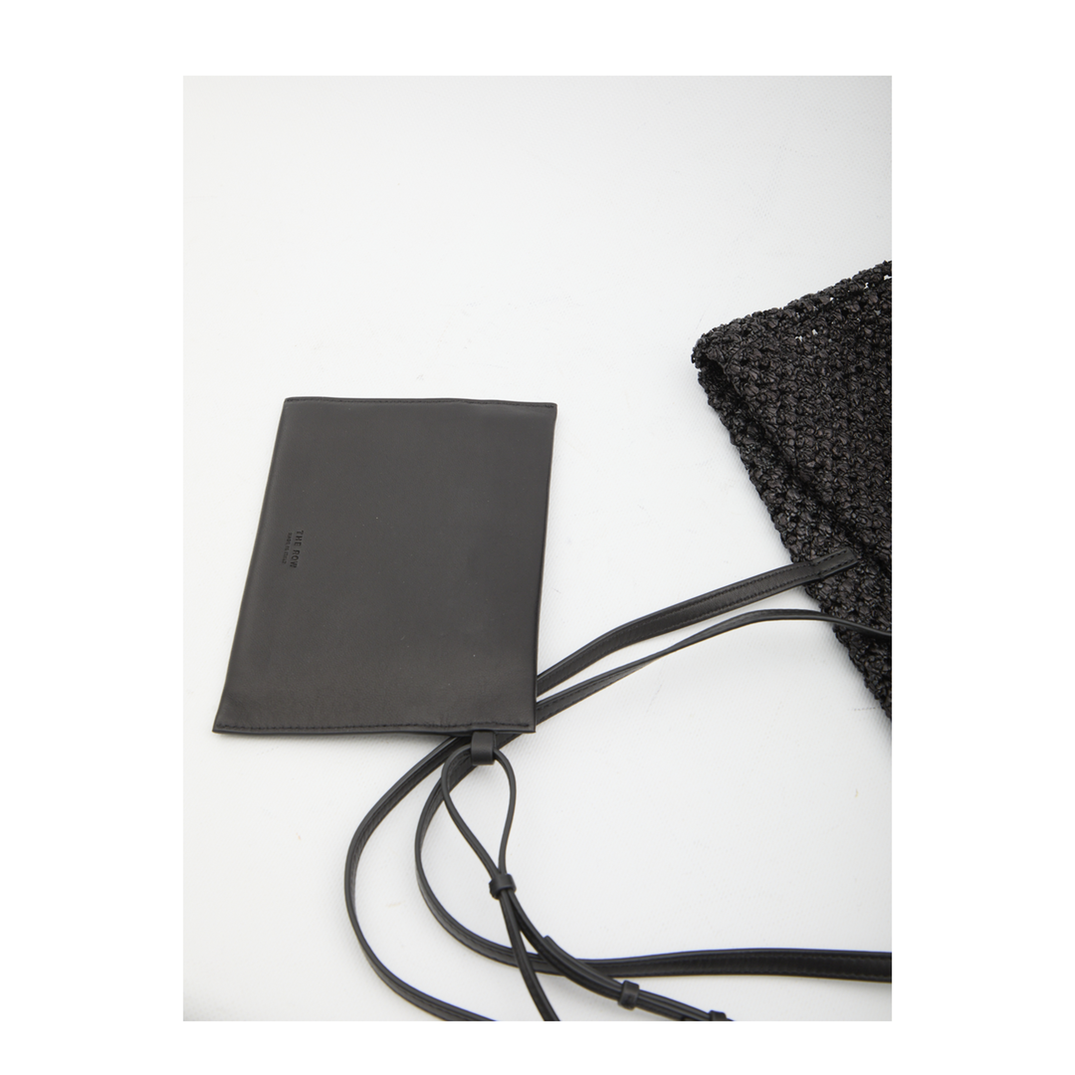 MAYFEYR - The Row - Black Barn Tote Bag In Raffia - W2074WL6BLACK