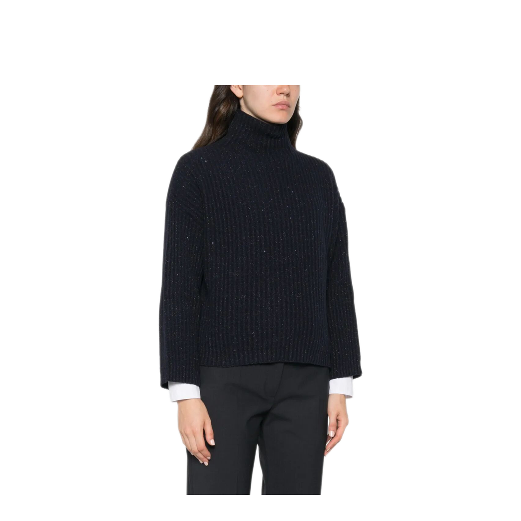 MAYFEYR - Brunello Cucinelli - Sequin-Embellished Ribbed Cashmere Turtleneck - MBM753504