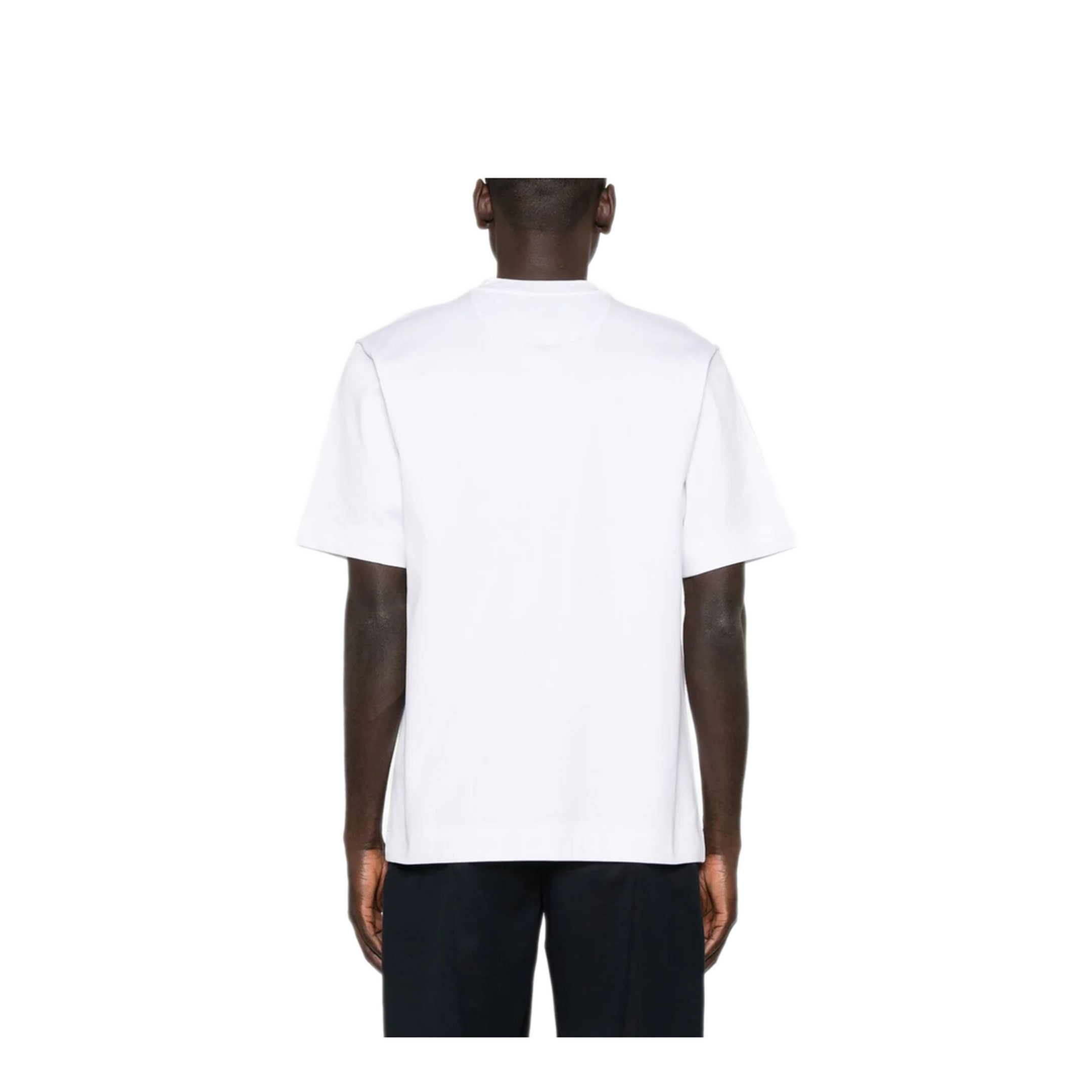 MAYFEYR - Fendi - Cotton T-Shirt With Metal Ff Appliqué - FY0936ARYYF0QA0