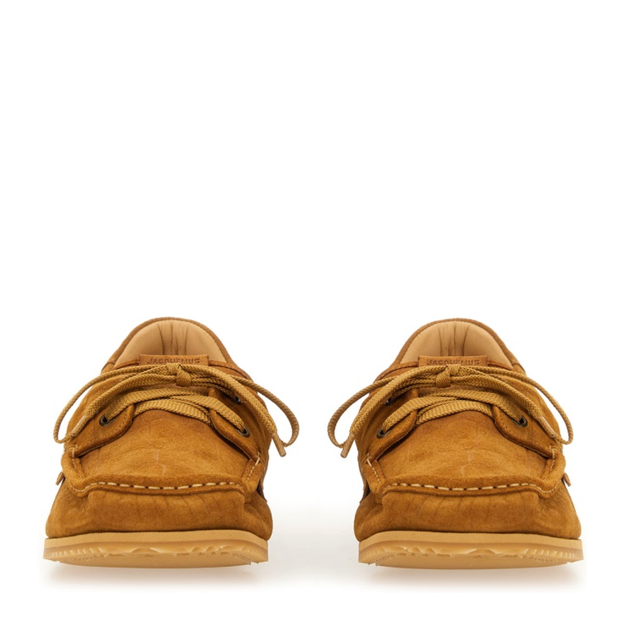 Laced Up Shoes - Camel