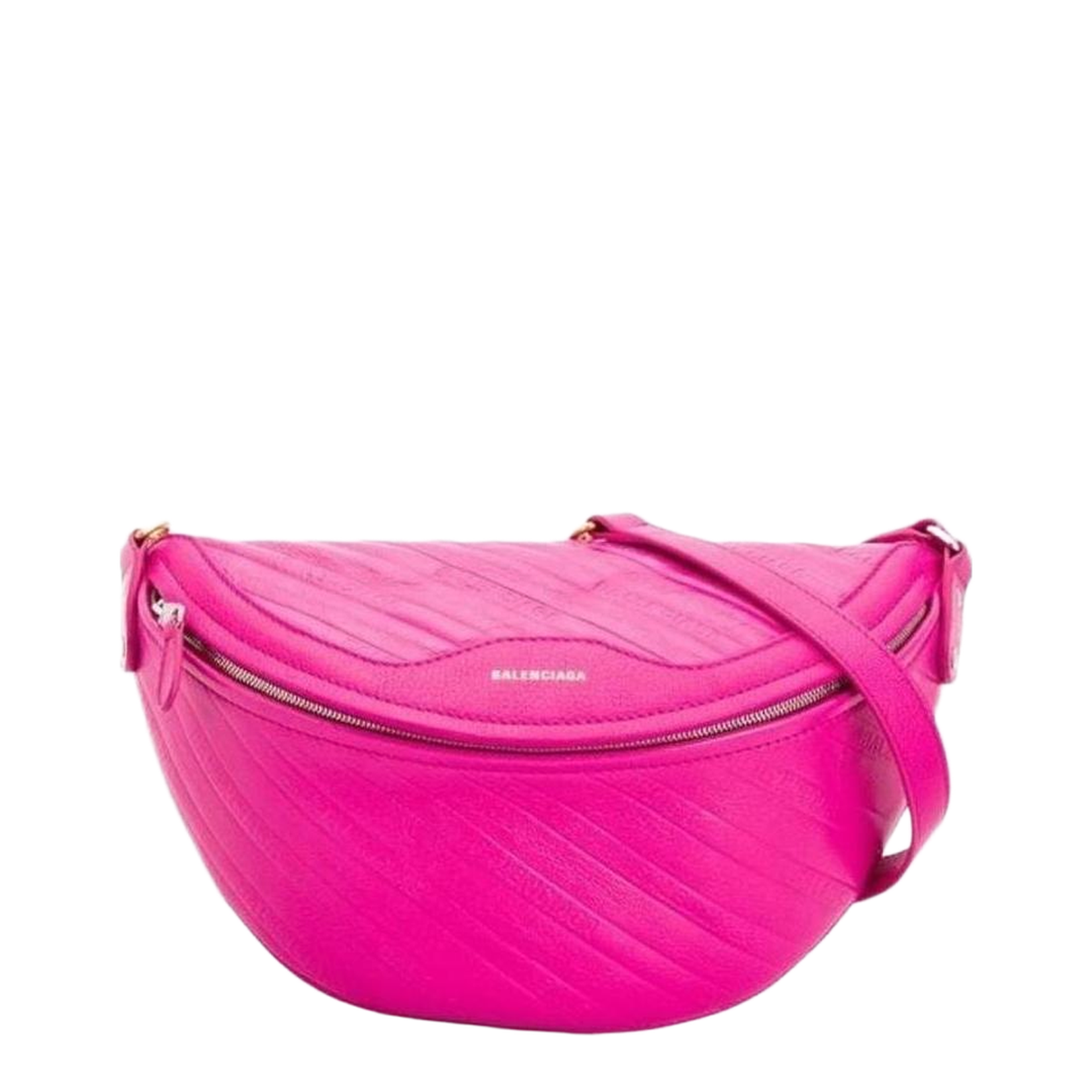 Fuchsia Leather Waist Bag