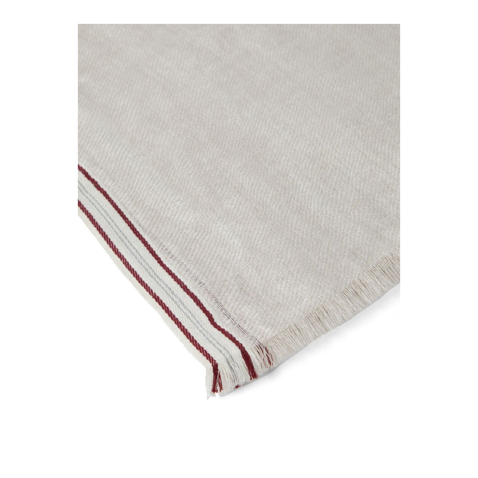 Silked and Linen Fringed Scarf