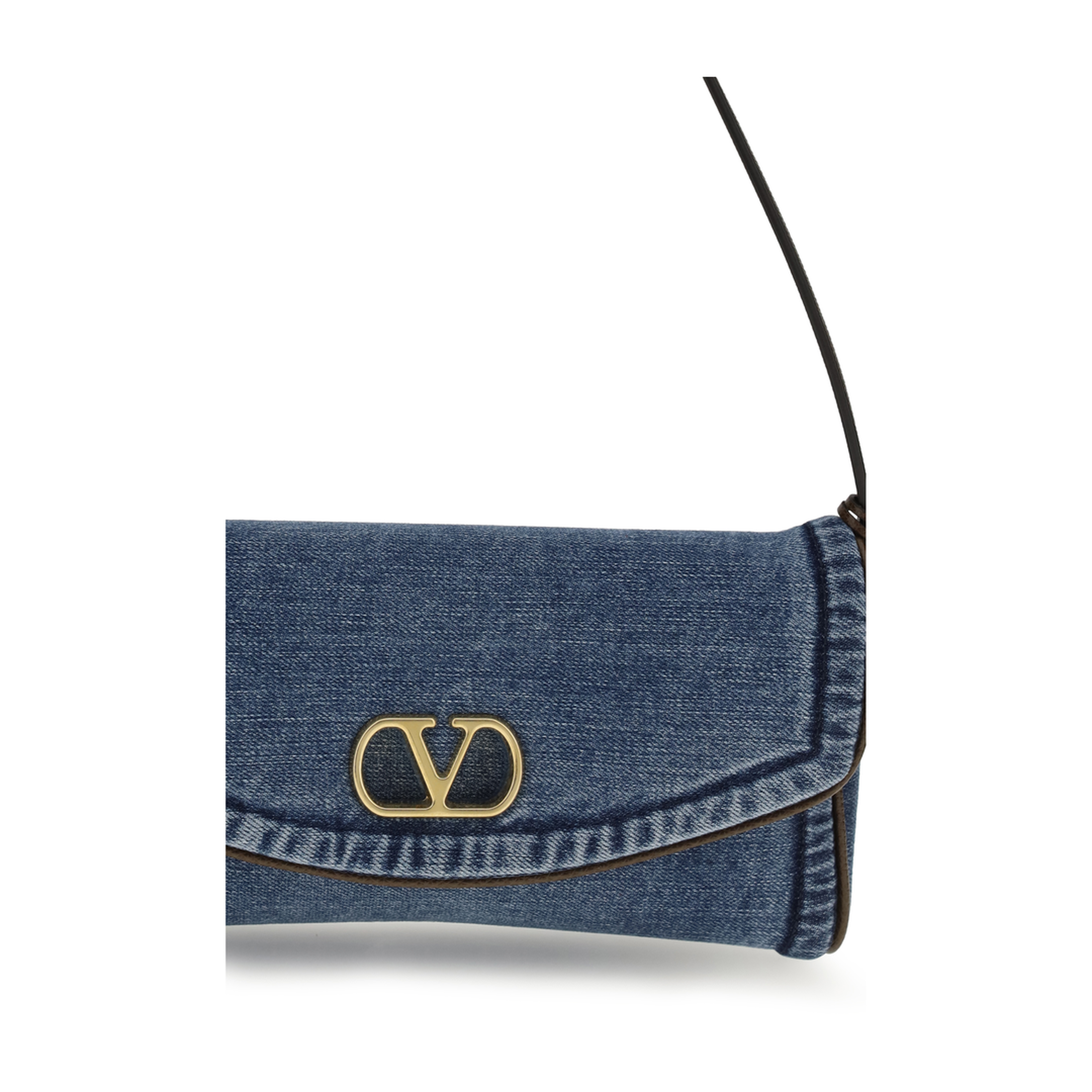 MAYFEYR - Valentino - Small Shoulder Bag In Denim - 8W0B0T31AXQ