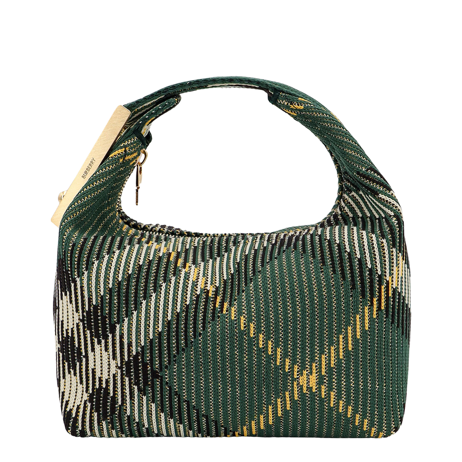 Embroidered Nylon Mini Peg Handbag