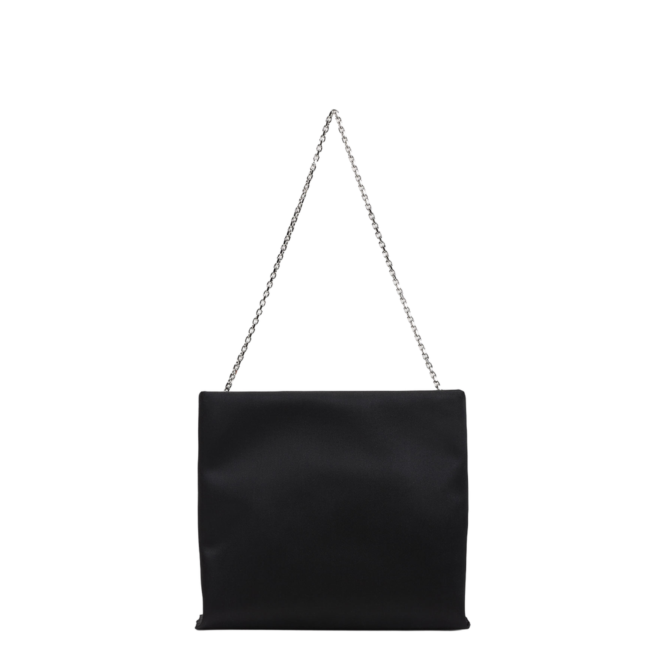 Trompette Clutch Satin Black