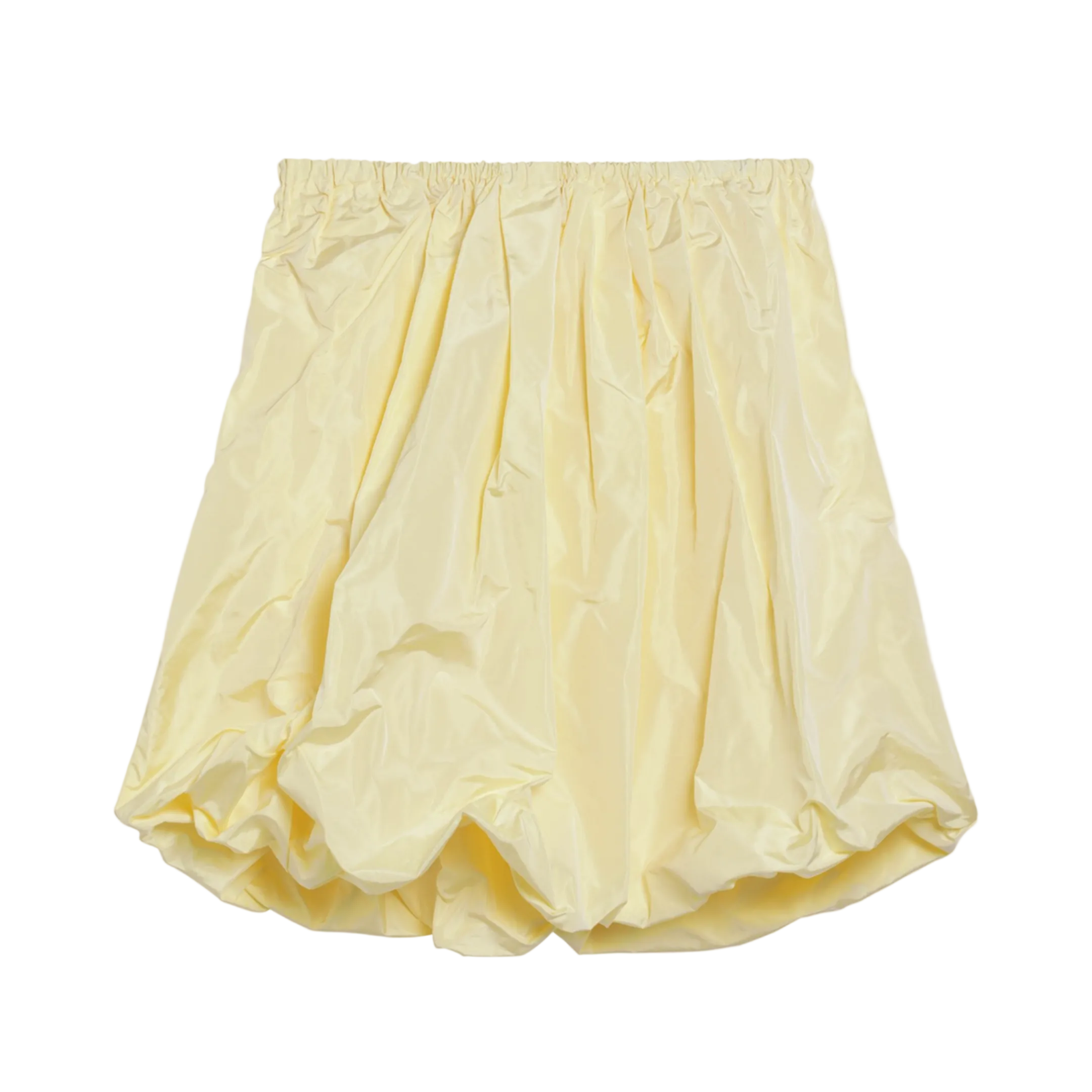 Cream Skirt in Tech Taffeta