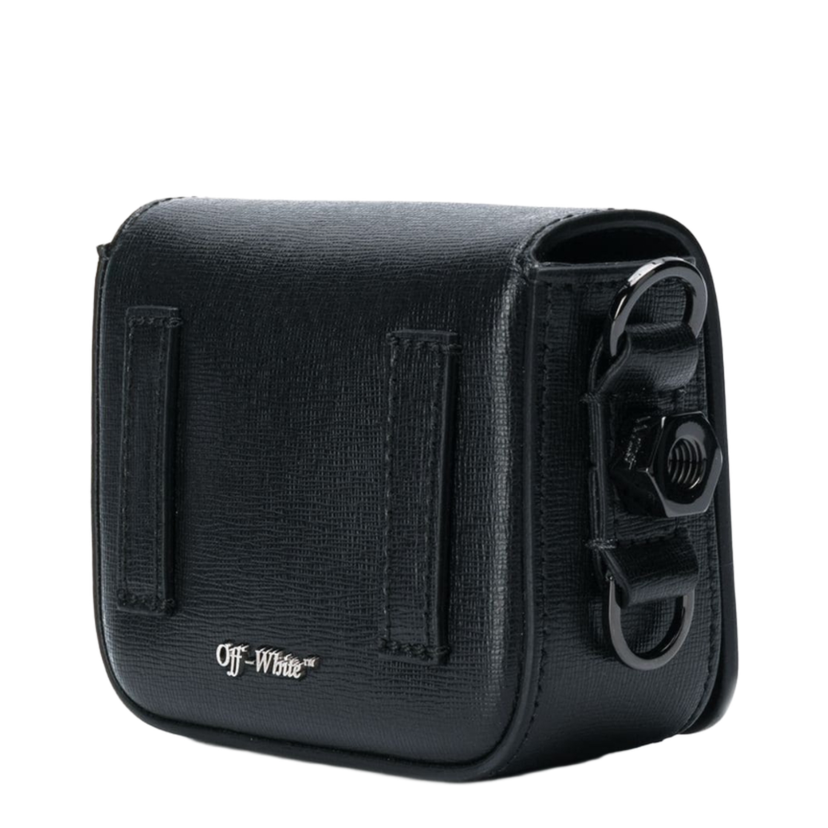Diagonal Baby Flap Bag Black & White