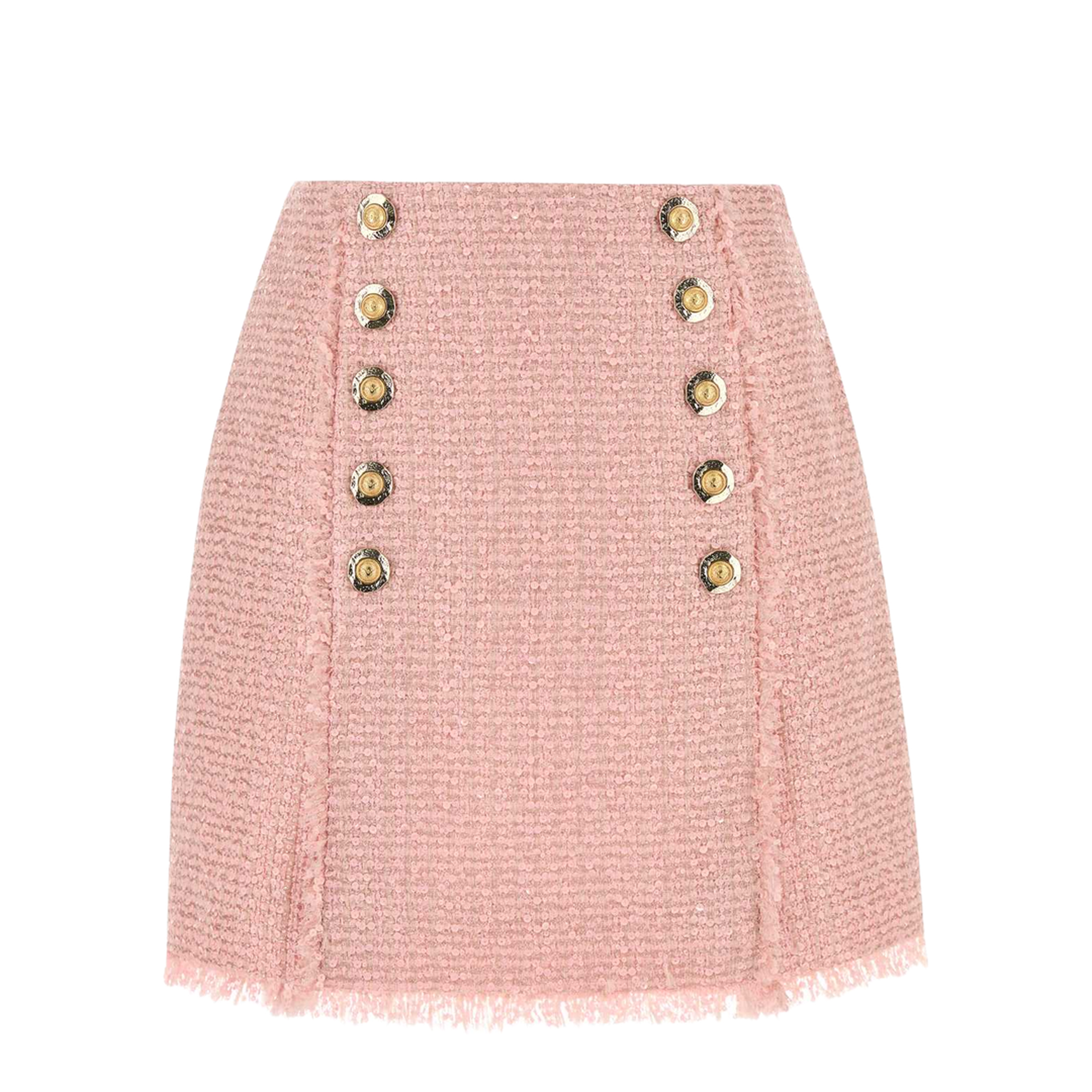 Short Sequinned Tweed Skirts