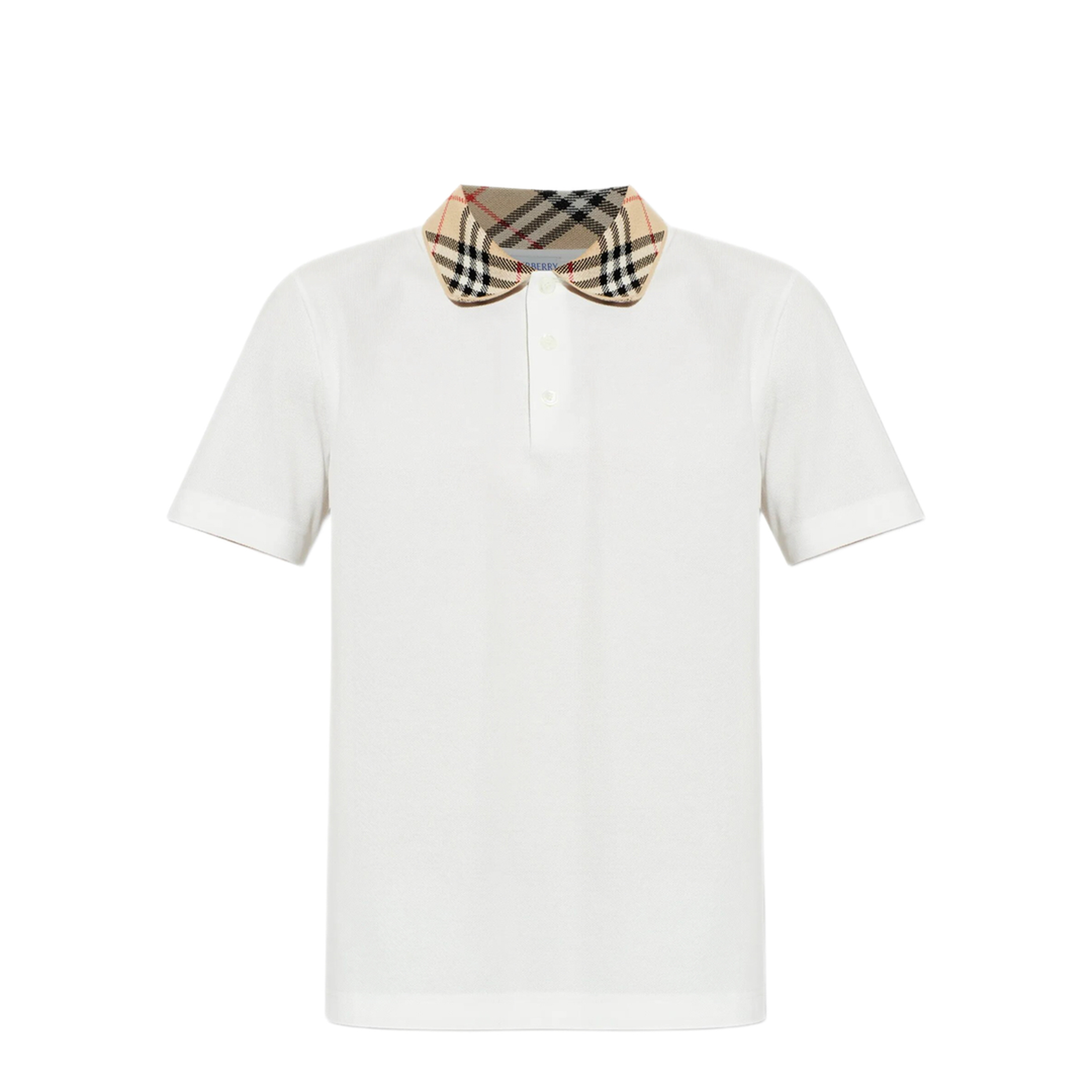 MAYFEYR - - Polo With Check Motif Collar - 8126966B7078