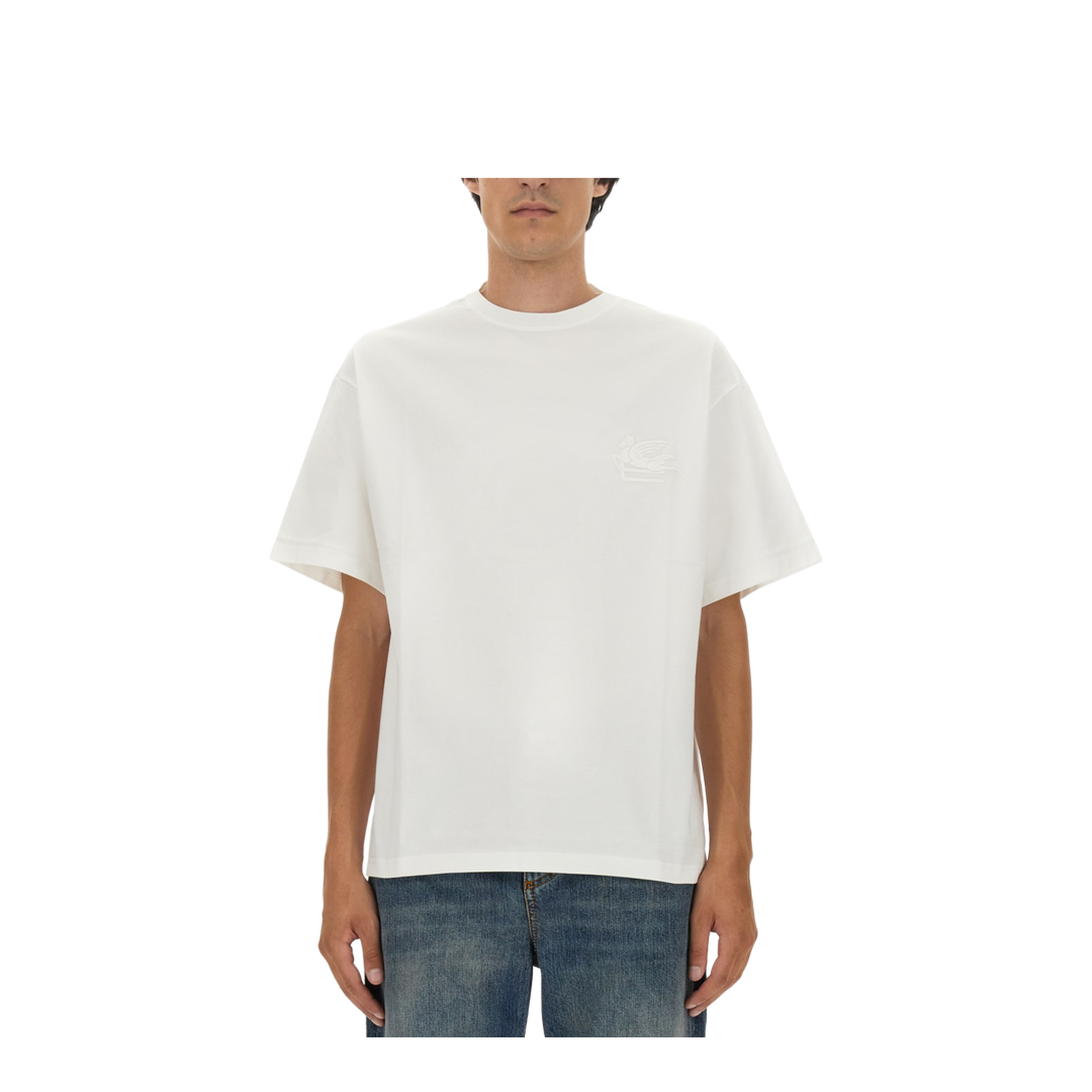 T-shirt With Pegasus Embroidery