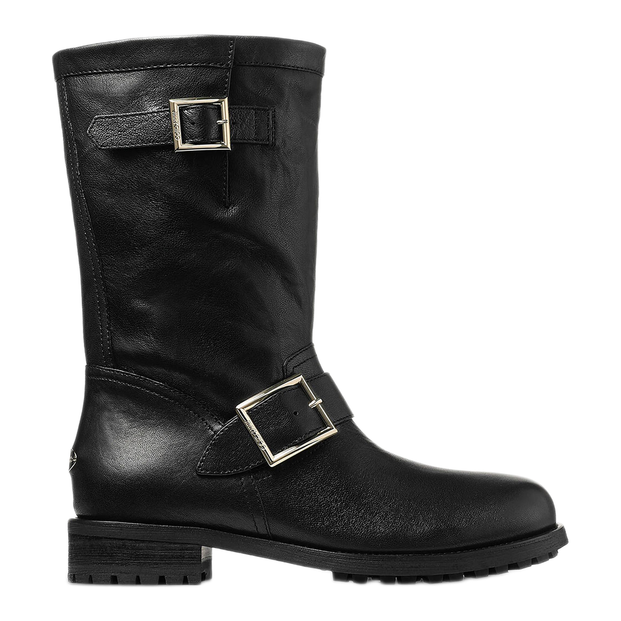 MAYFEYR - Jimmy Choo - Biker Mid Leather Ankle Boots - BIKERMIDBKL
