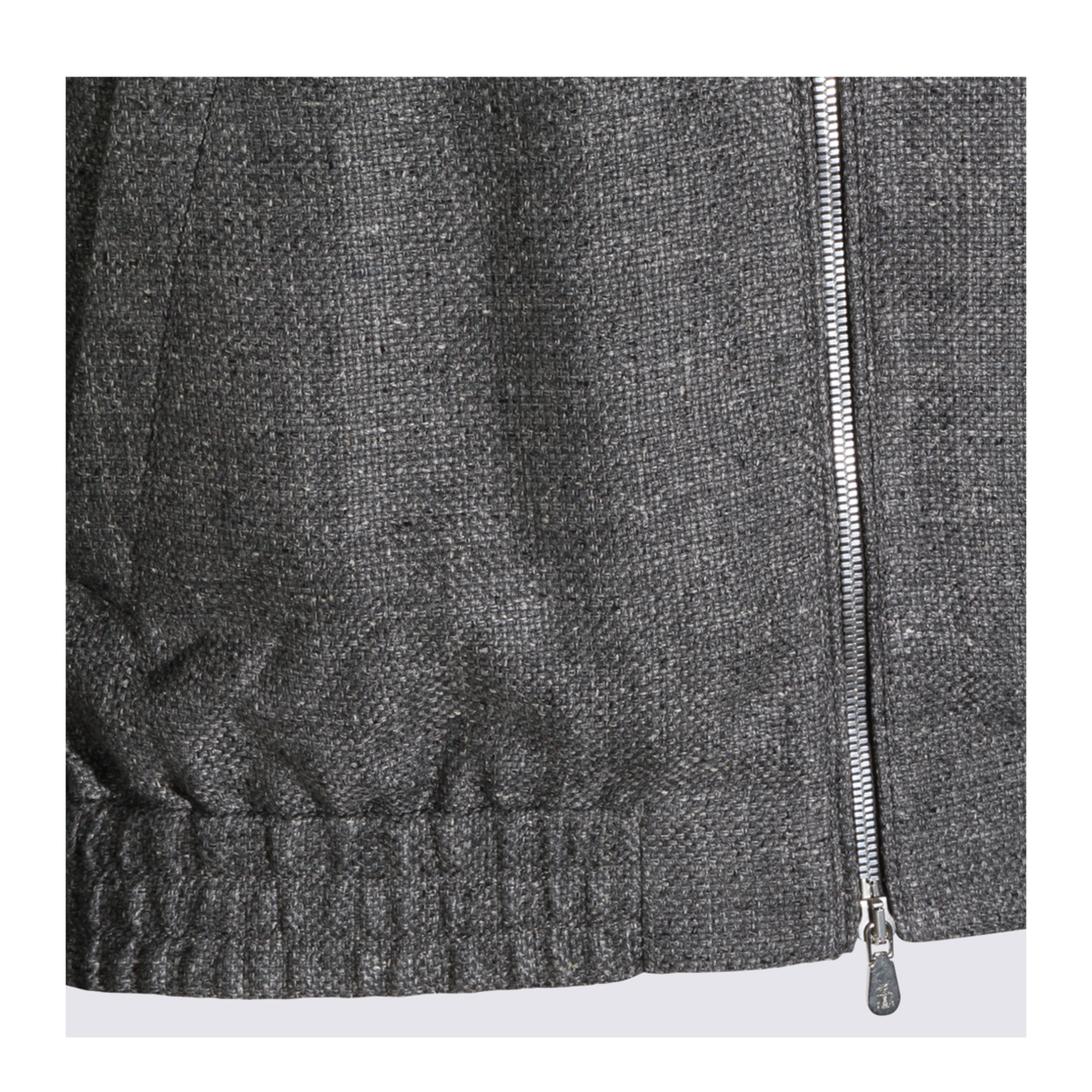 Stand Collar Outerwear Jacket Grey