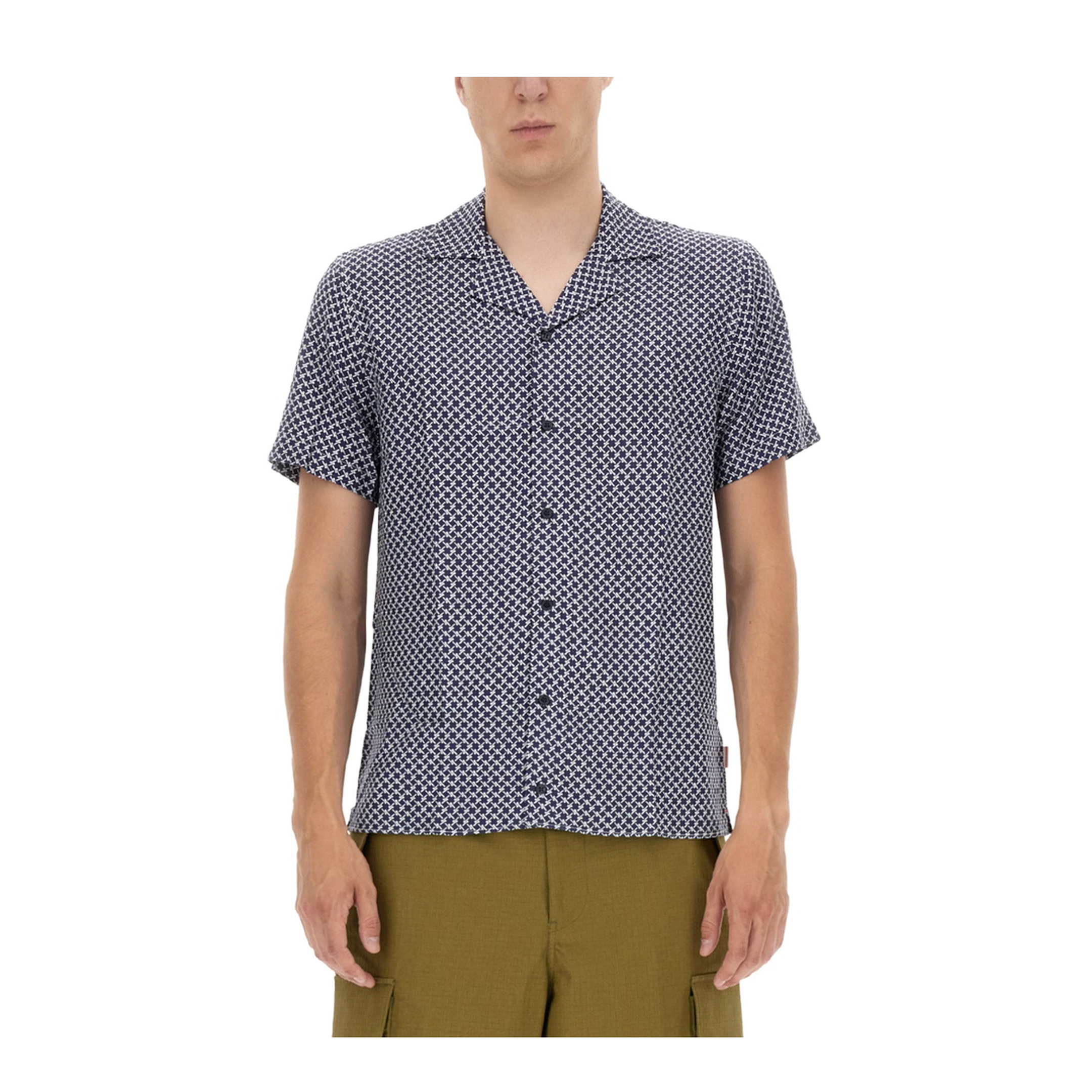MAYFEYR - ORLEBAR BROWN - Travis Seglas Shirt - 276138NAVYWHITE