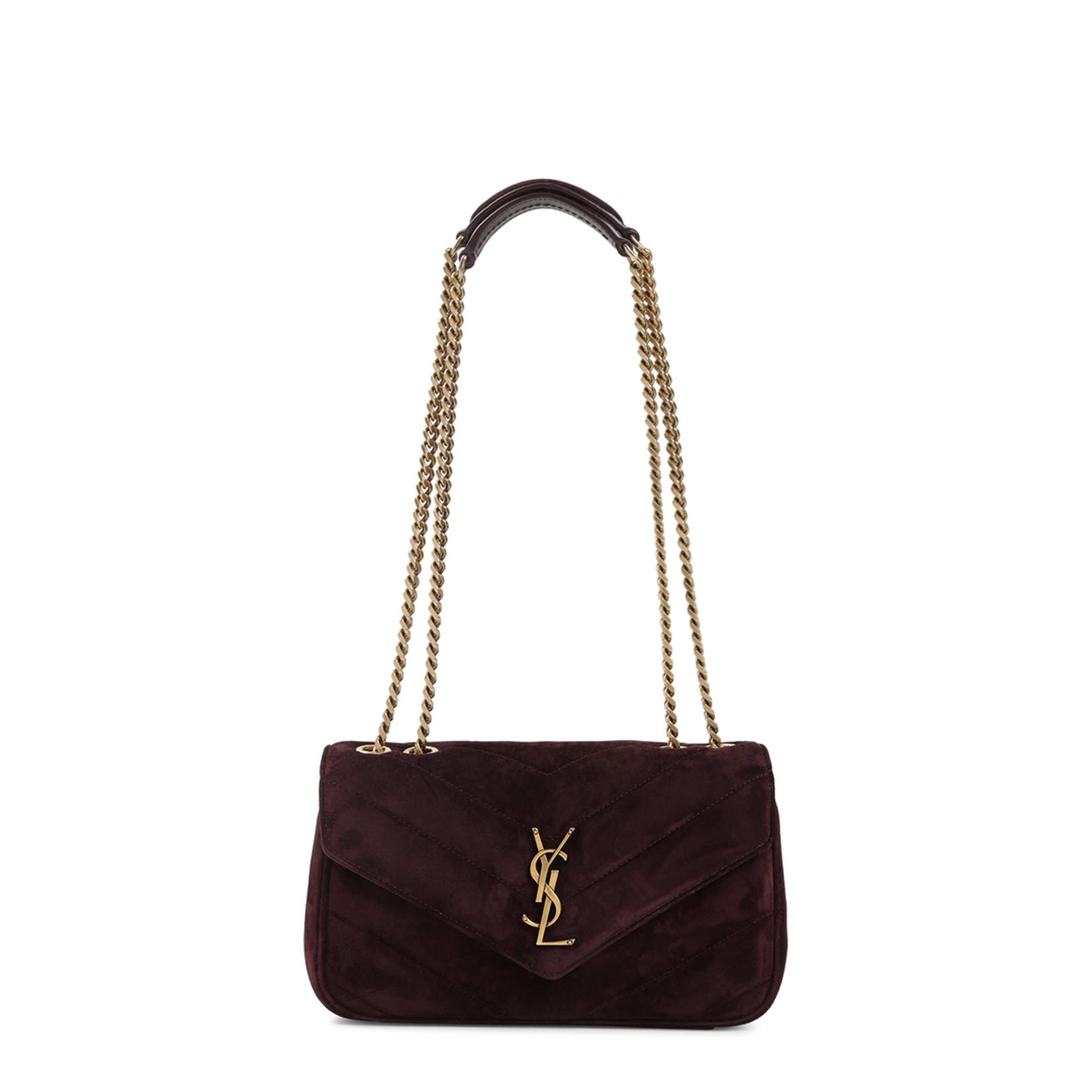 MAYFEYR - Saint Laurent - Lou Lou Suede Shoulder Bag - 801437AAEY6