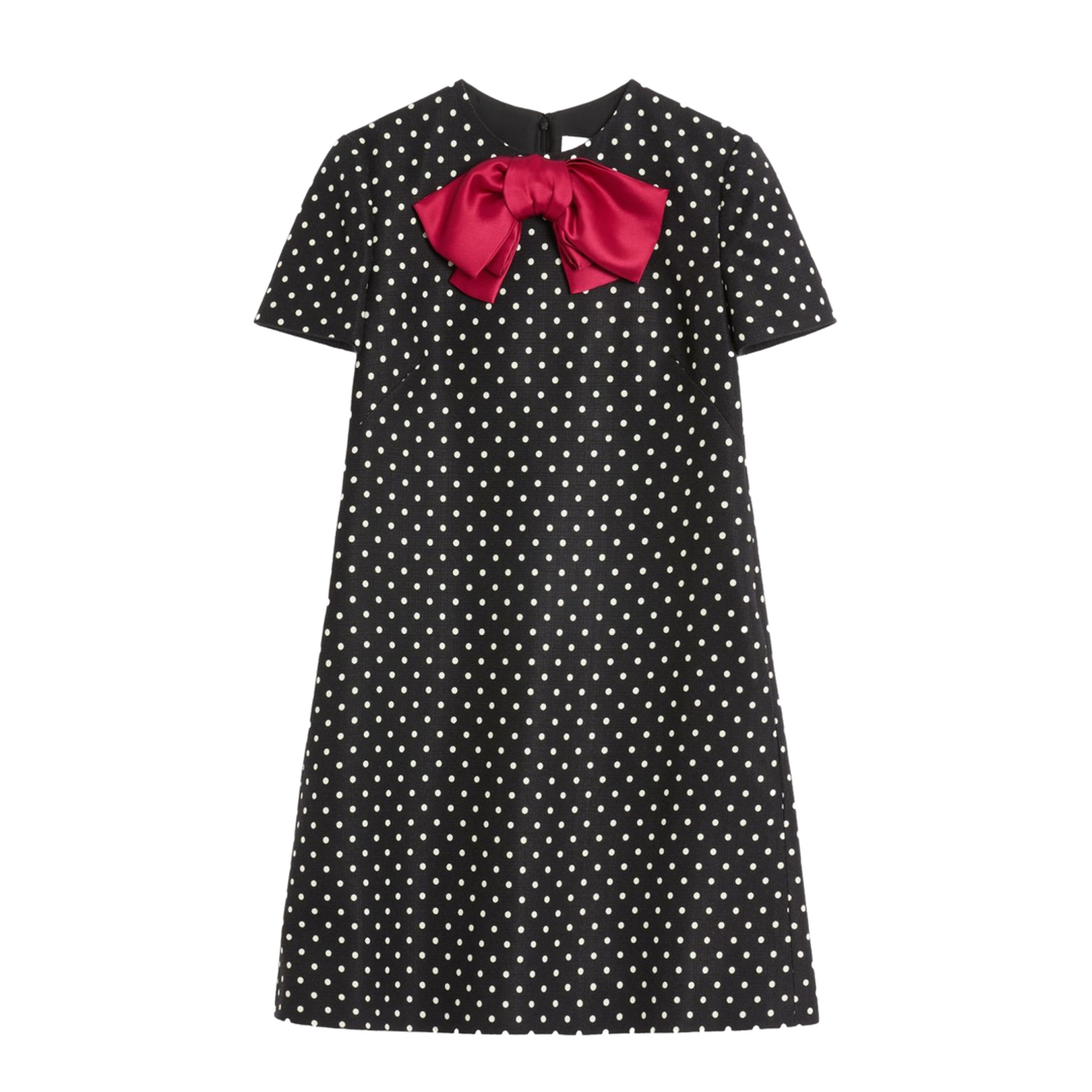 Black Polka Dot Print Dress
