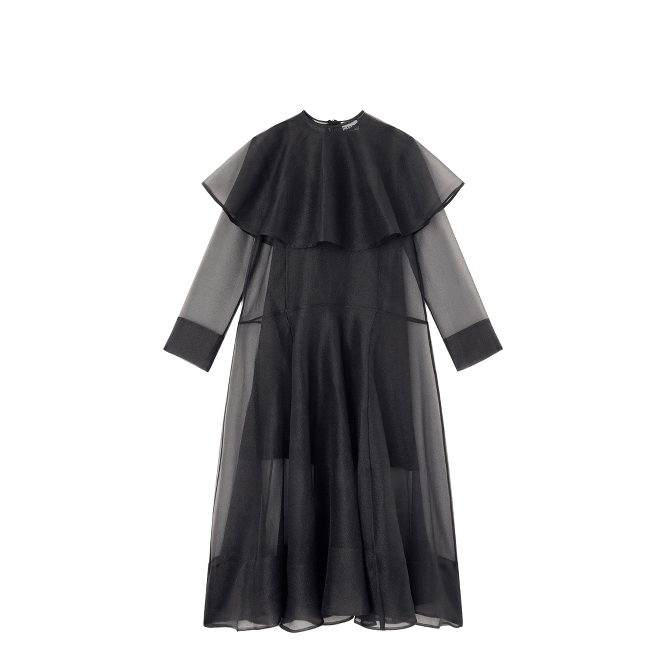 Long Dress with Hoop Collar