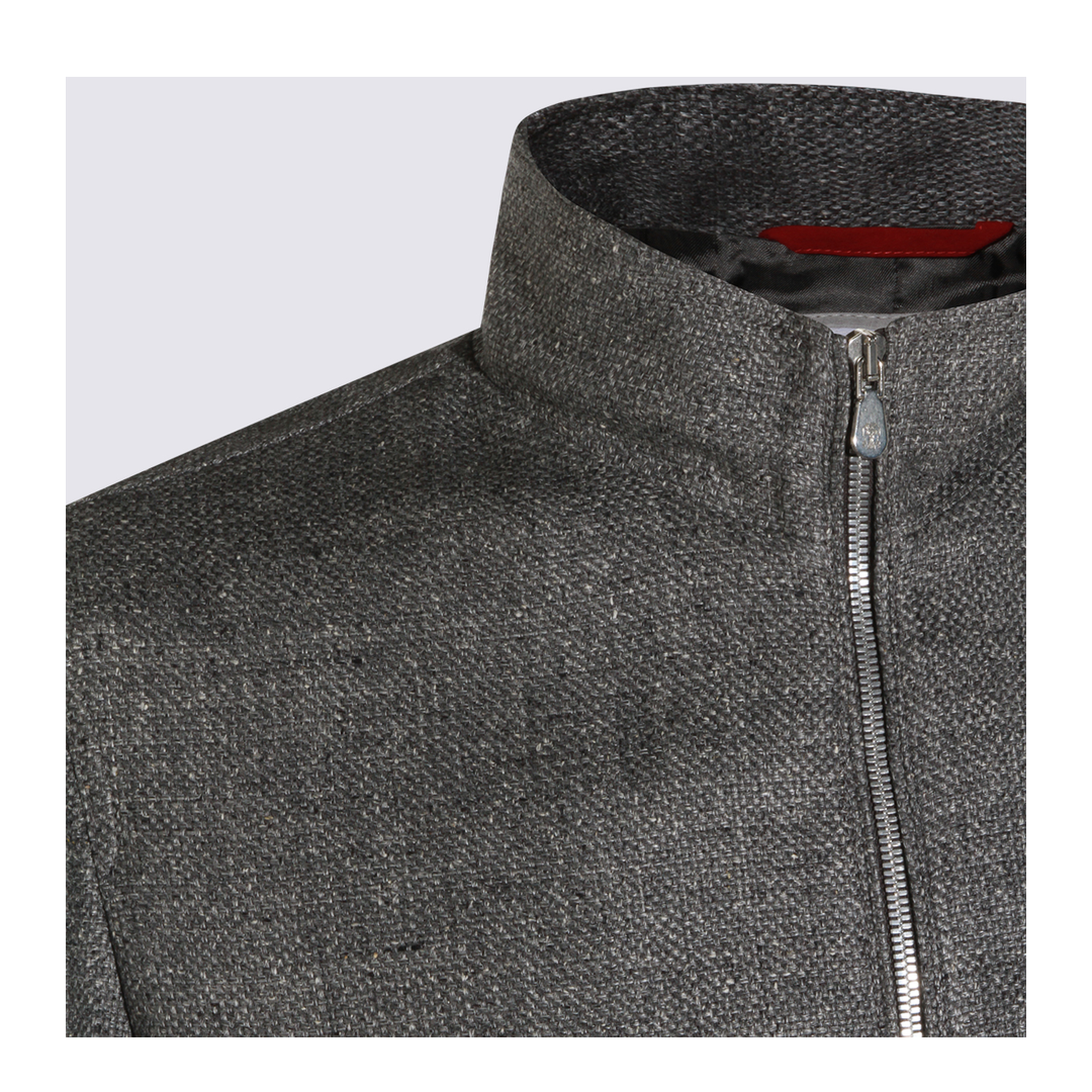 Stand Collar Outerwear Jacket Grey